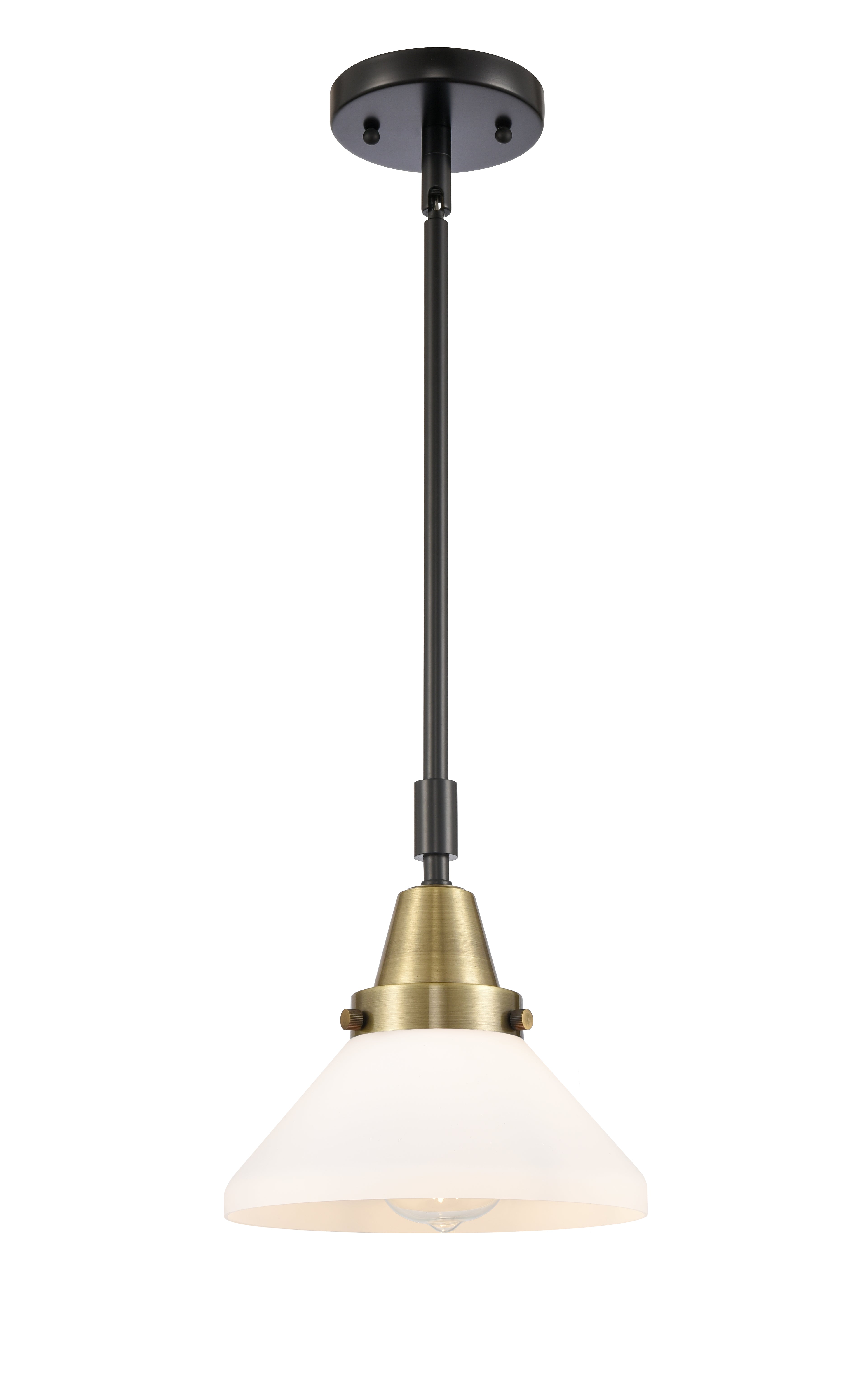 Caden Mini Pendant Antique Brass Steel 8 Inch