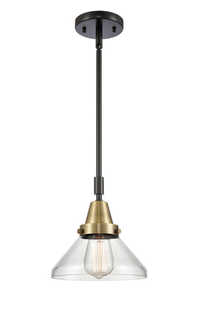 Caden Mini Pendant Antique Brass Steel 8 Inch