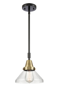 Caden Mini Pendant Antique Brass Steel 8 Inch