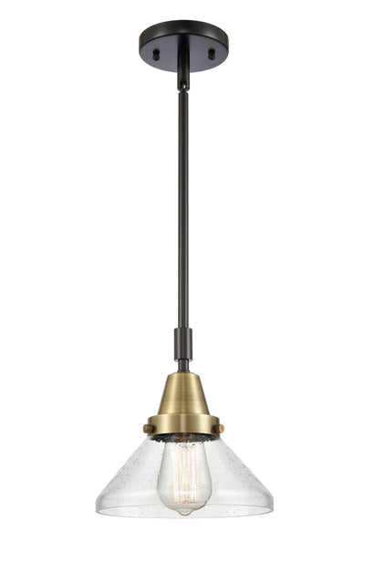 Caden Mini Pendant Antique Brass Steel 8 Inch