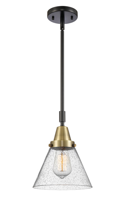 Caden Mini Pendant Antique Brass Glass