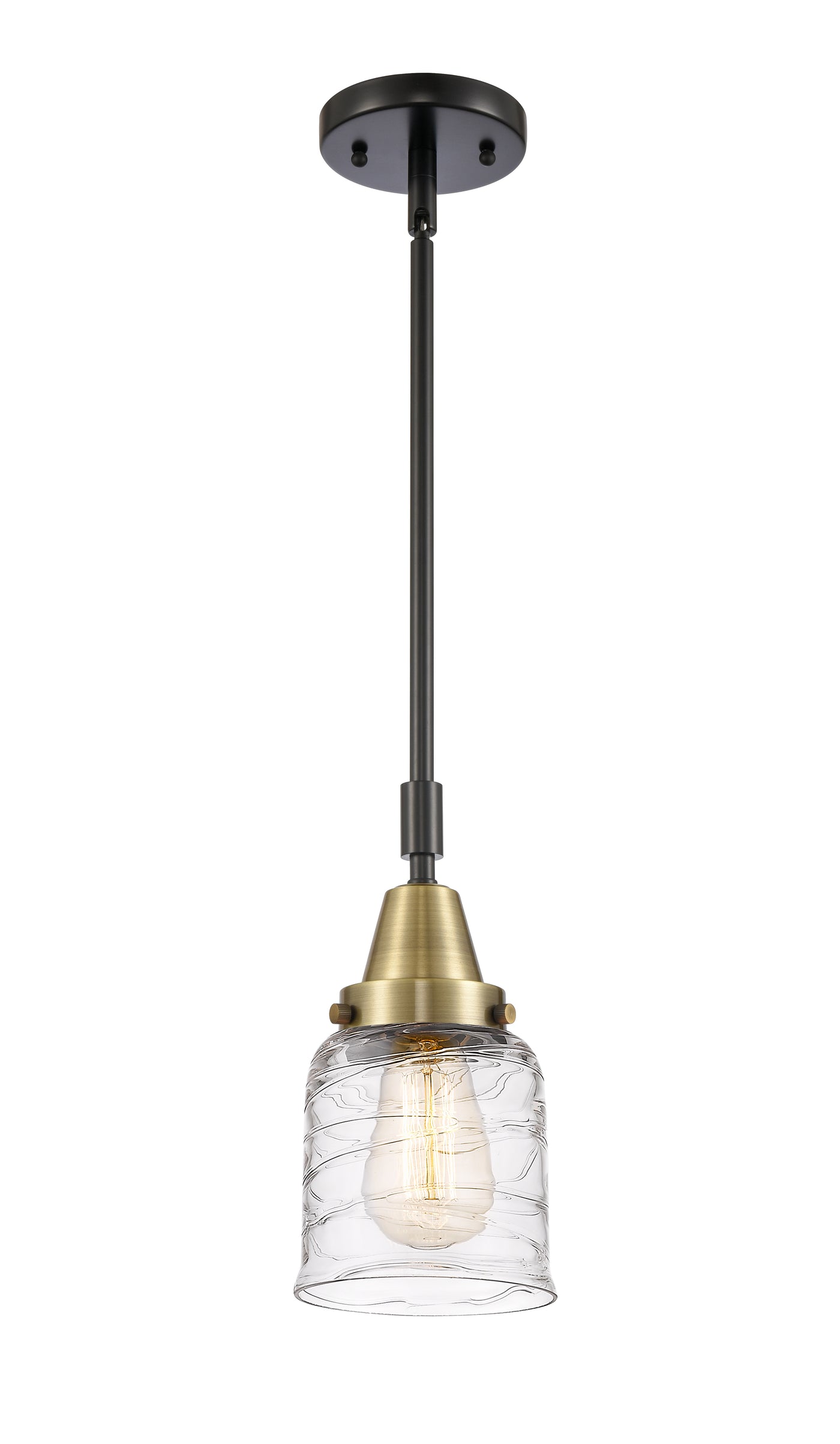 Caden Mini Pendant Brass Glass Dimmable