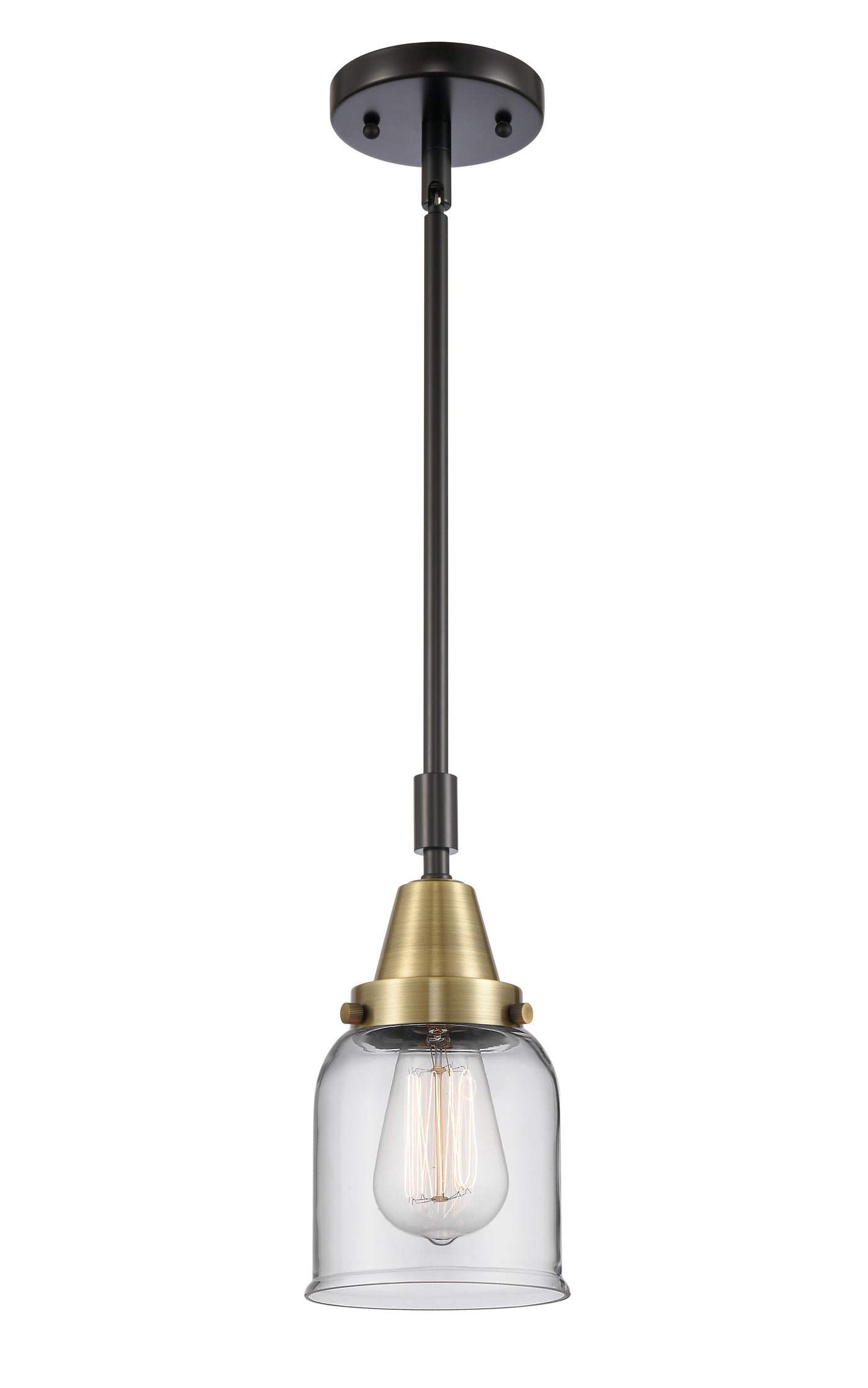 Caden Mini Pendant Antique Brass Glass