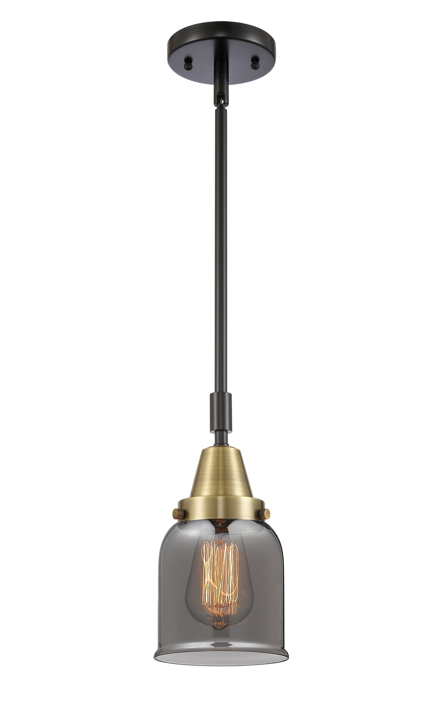 Caden Mini Pendant Antique Brass Glass