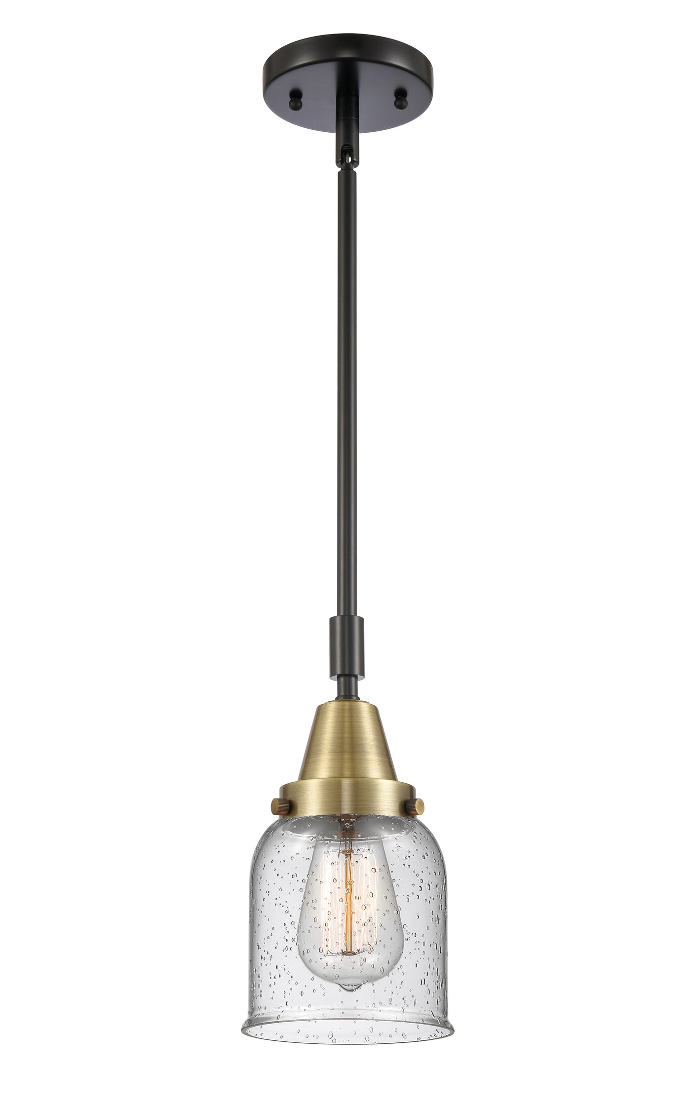 Caden Mini Pendant Antique Brass Glass