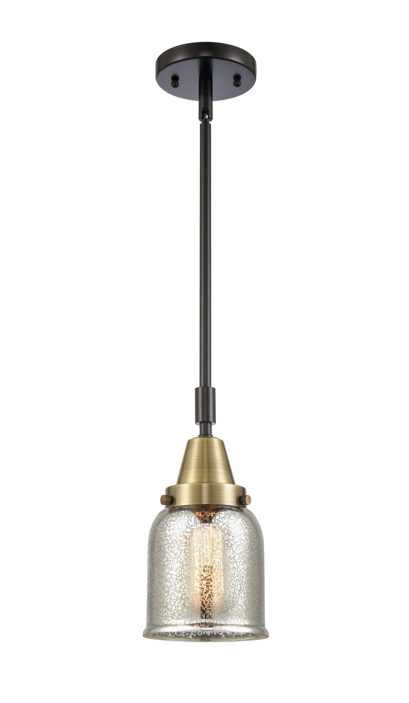 Caden Mini Pendant Antique Brass Glass