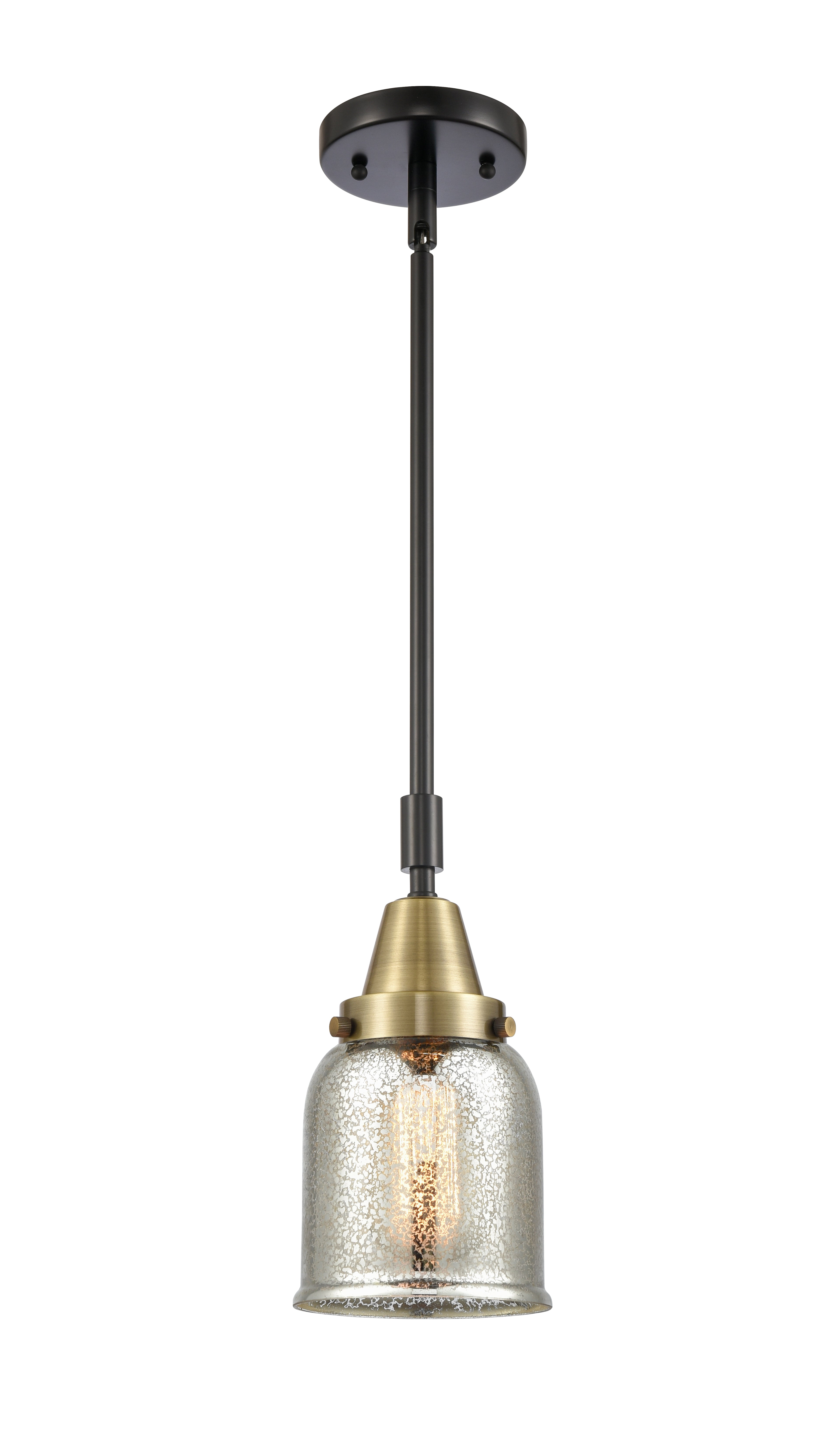 Caden Mini Pendant Antique Brass Glass