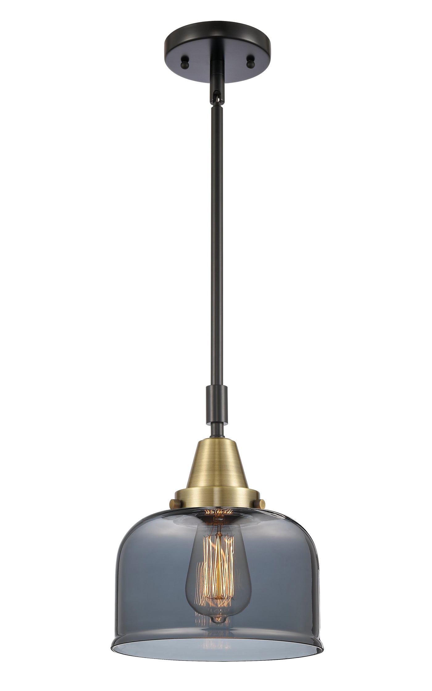 Caden Mini Pendant Antique Brass Glass Steel