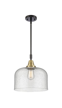 Caden Mini Pendant Antique Brass Glass
