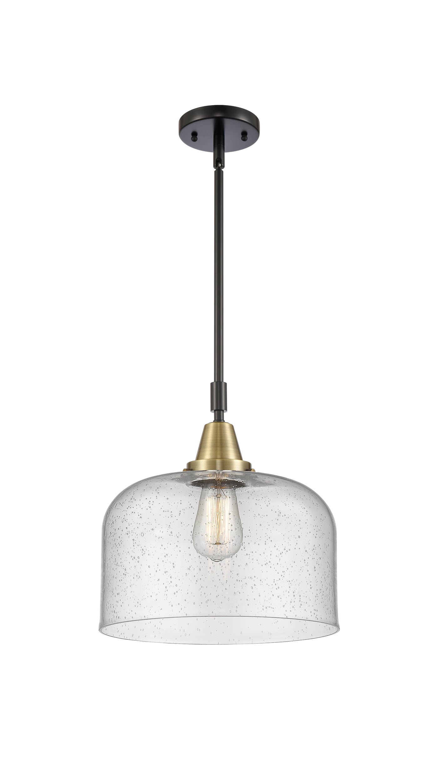 Caden Mini Pendant Antique Brass Glass