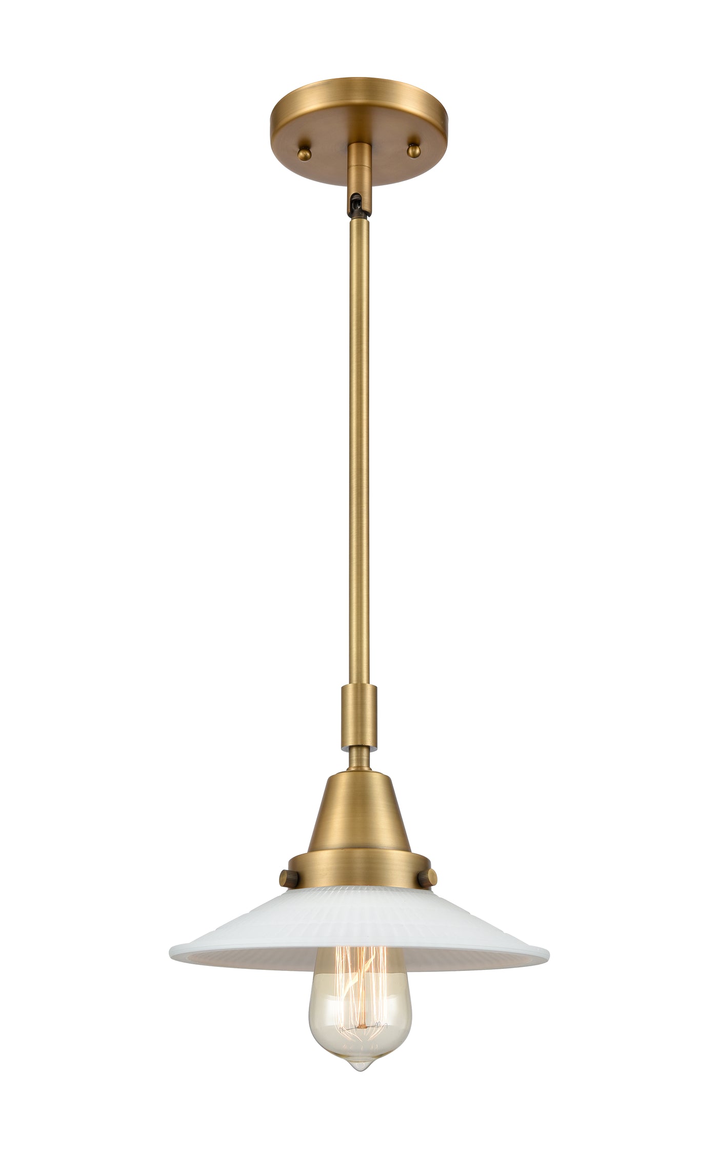 Caden Mini Pendant Antique Brass Glass