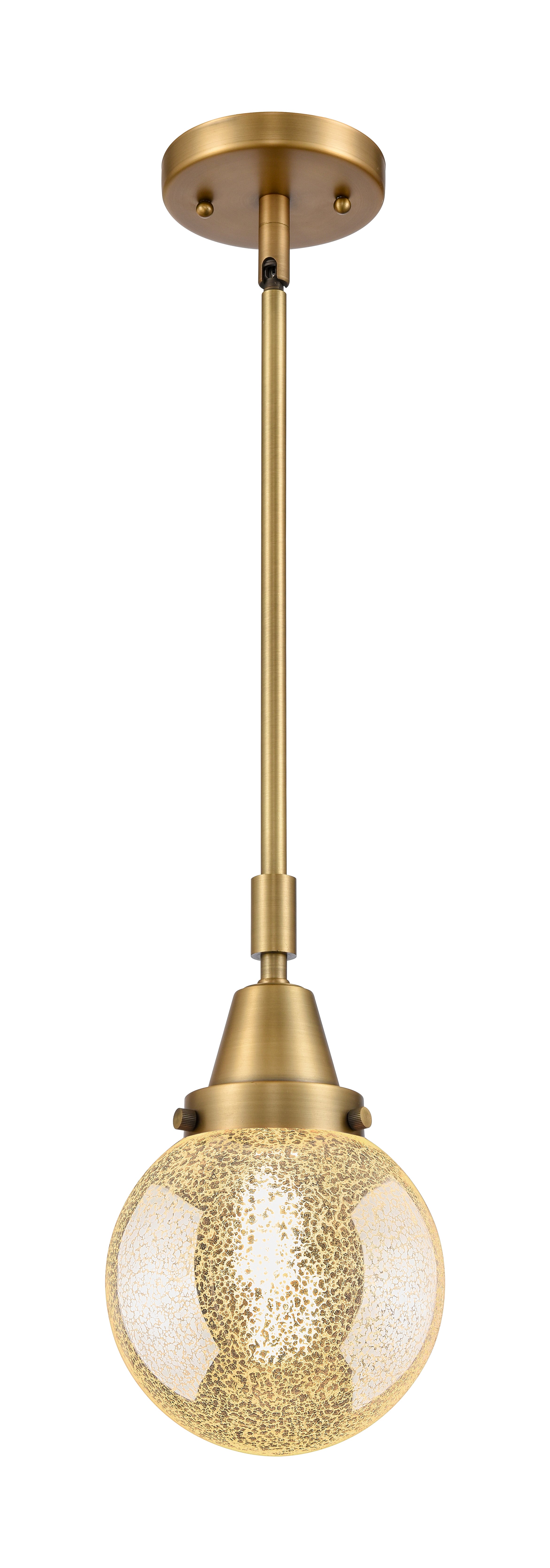 Caden Mini Pendant Antique Brass Glass