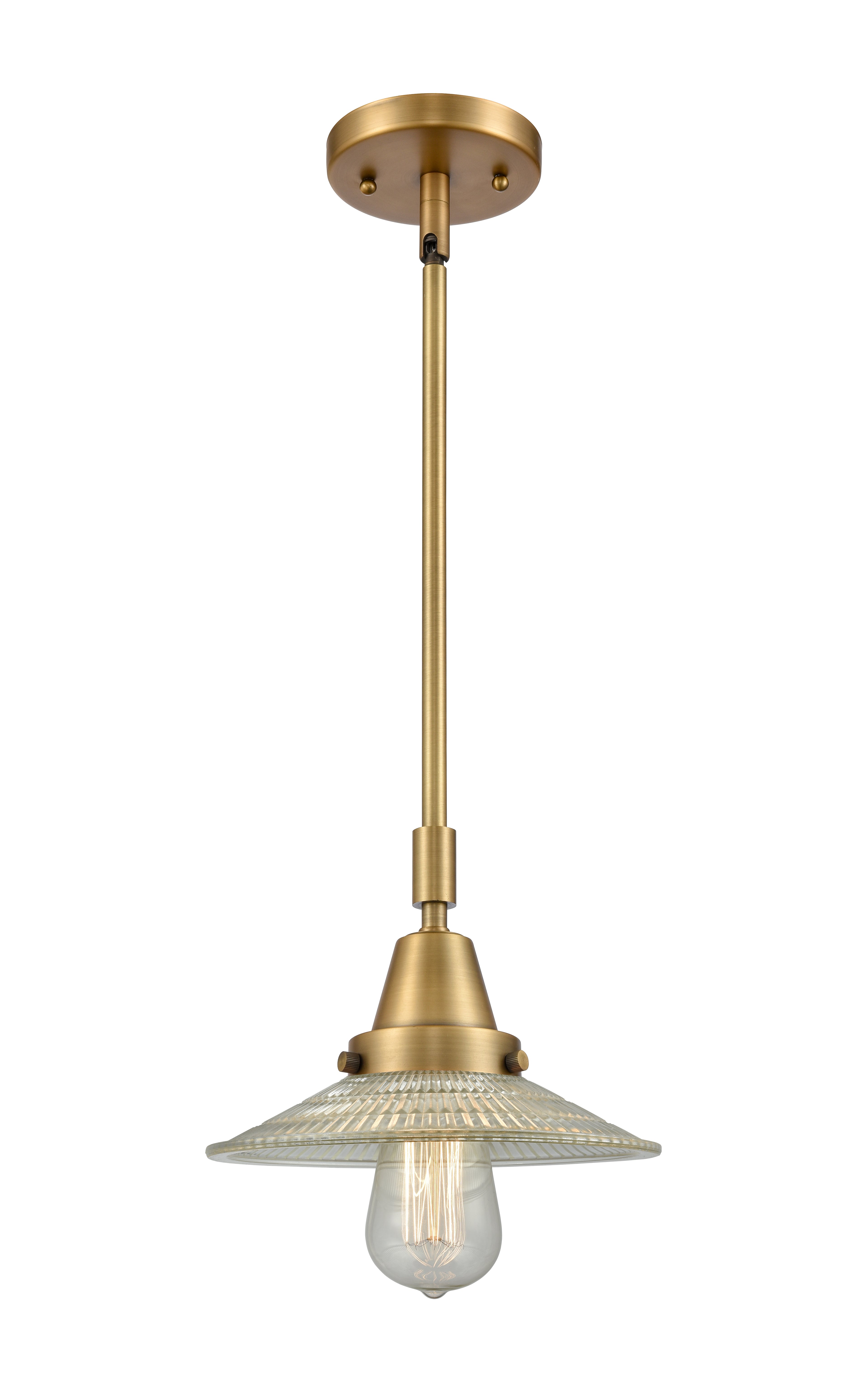 Caden Mini Pendant Antique Brass Glass
