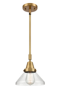 Caden Mini Pendant Antique Brass Steel 8 Inch