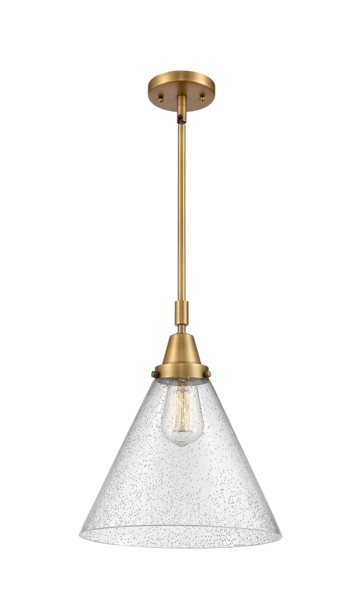 Caden Mini Pendant Antique Brass Glass