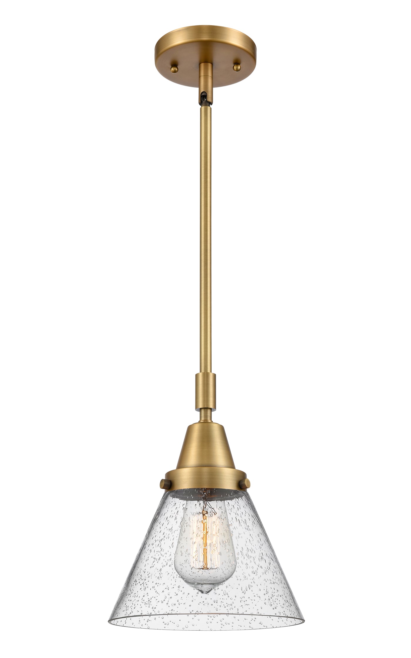 Caden Mini Pendant Antique Brass Glass