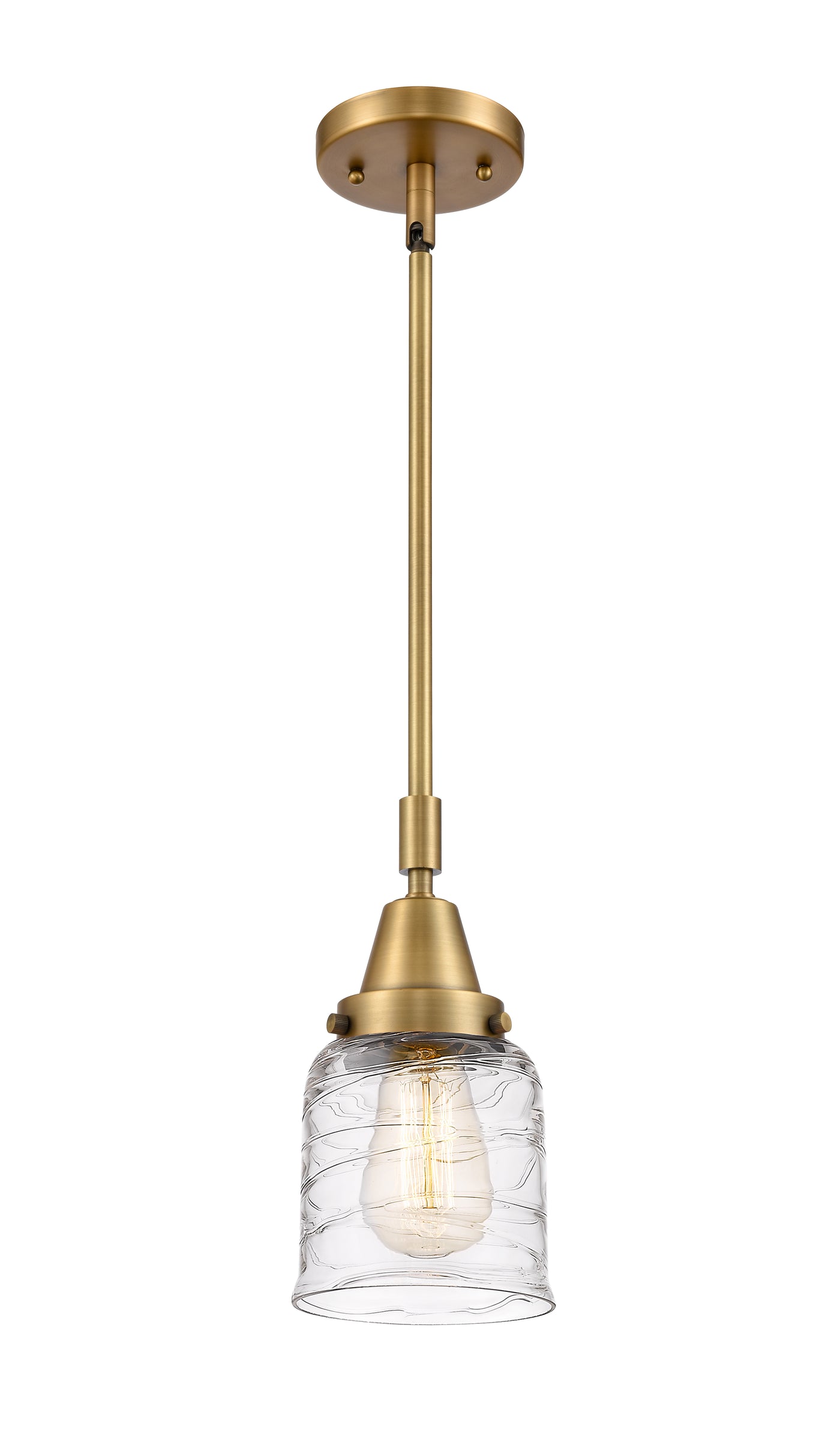 Caden Mini Pendant Antique Brass Glass