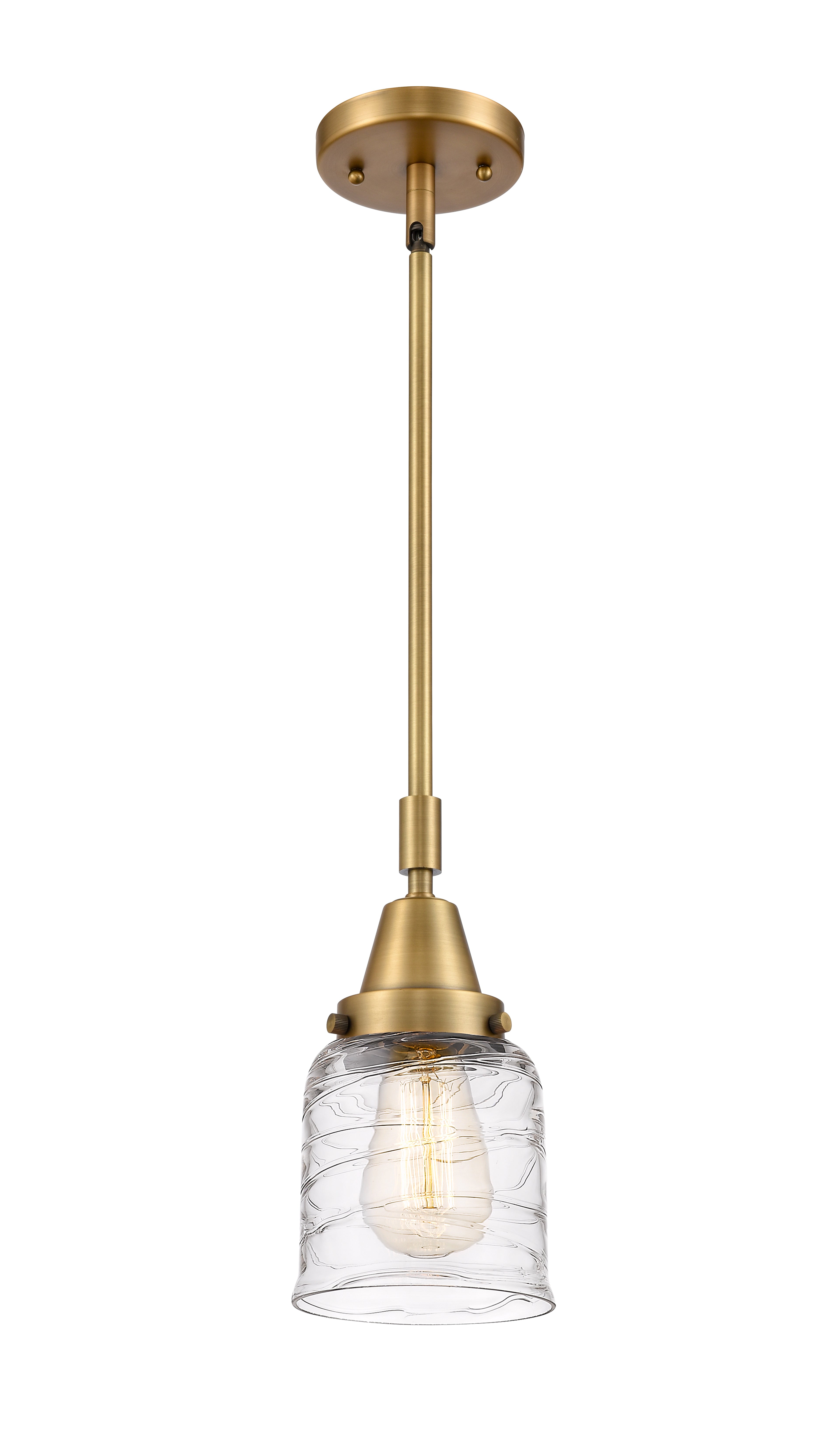 Caden Mini Pendant Antique Brass Glass