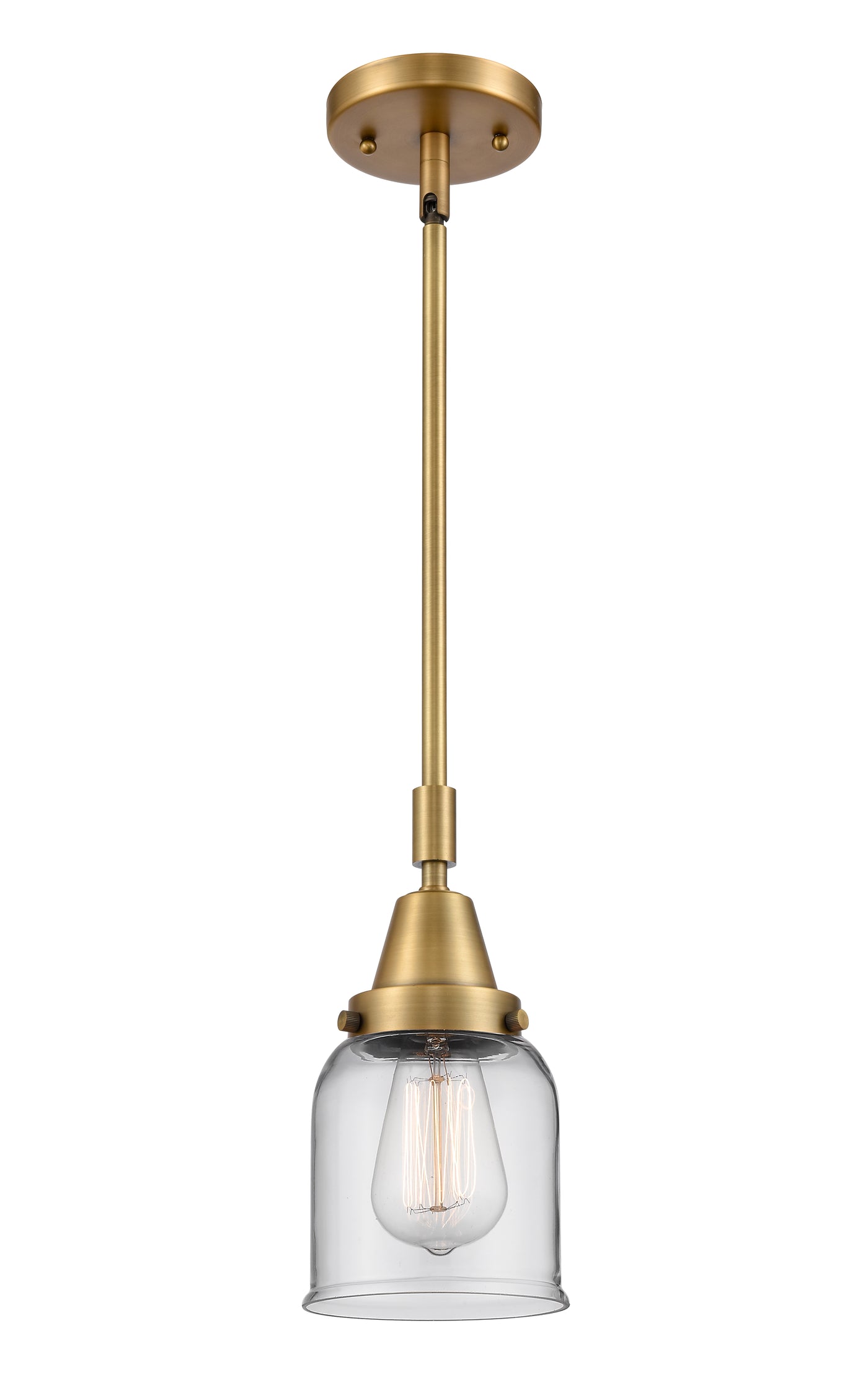 Caden Mini Pendant Antique Brass Glass