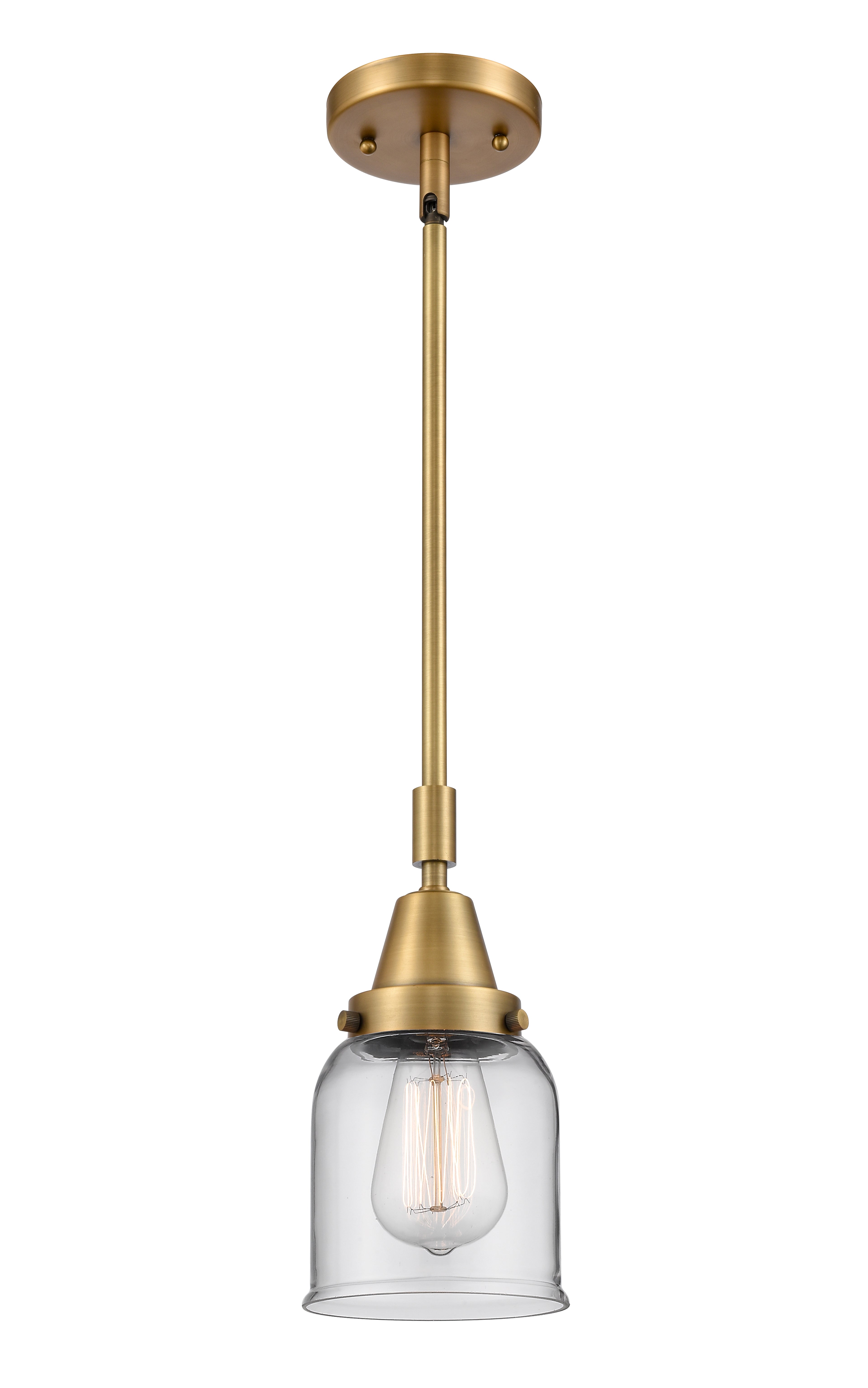 Caden Mini Pendant Antique Brass Glass