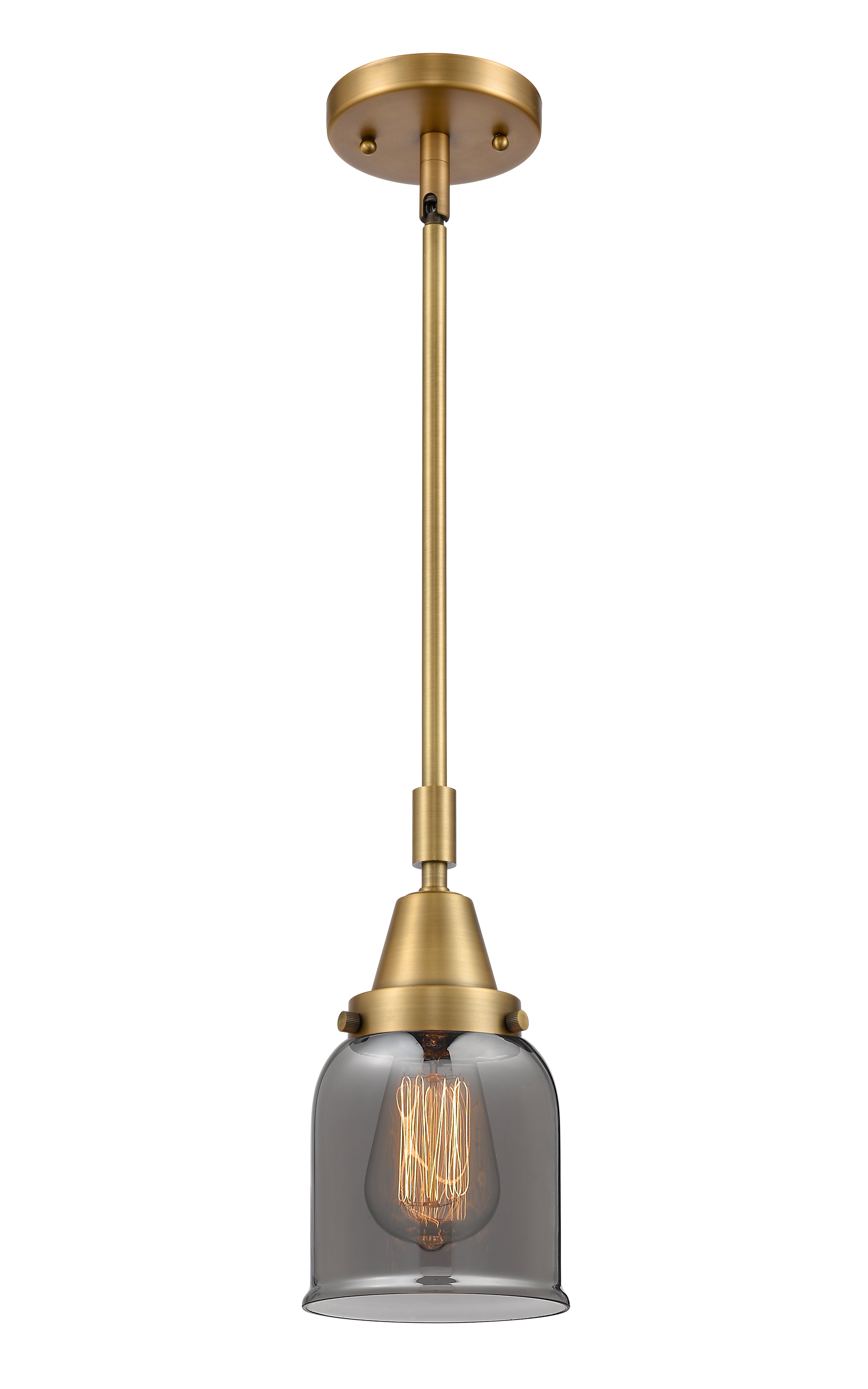 Caden Mini Pendant Antique Brass Glass
