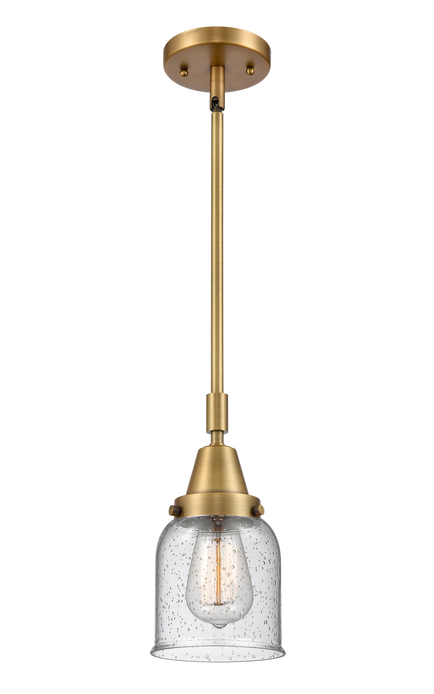 Caden Mini Pendant Antique Brass Glass