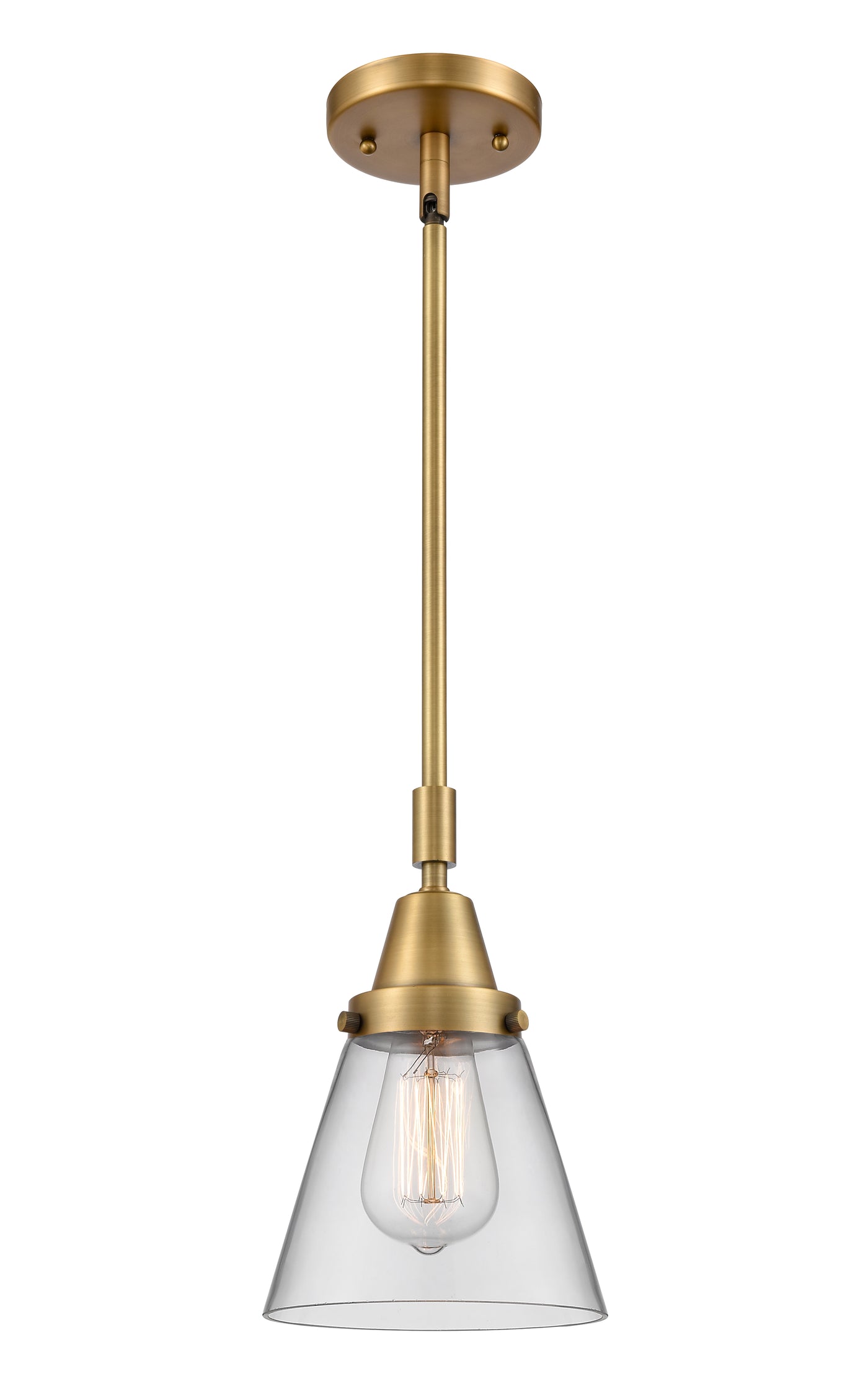 Caden Mini Pendant Antique Brass Glass