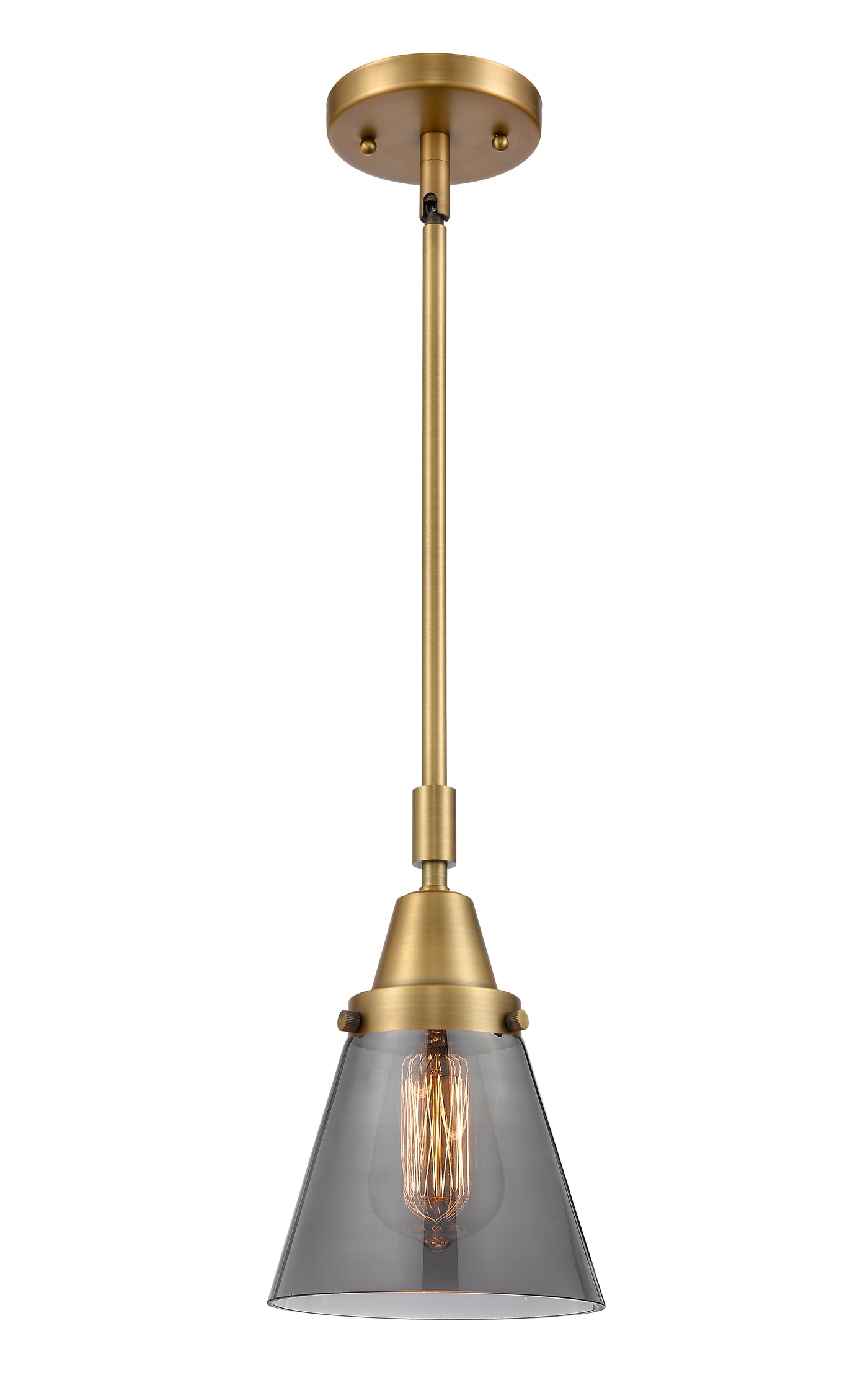 Caden Mini Pendant Antique Brass Glass
