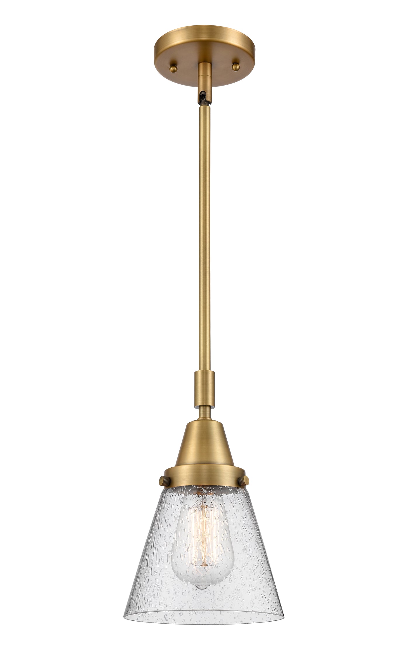 Caden Mini Pendant Antique Brass Glass