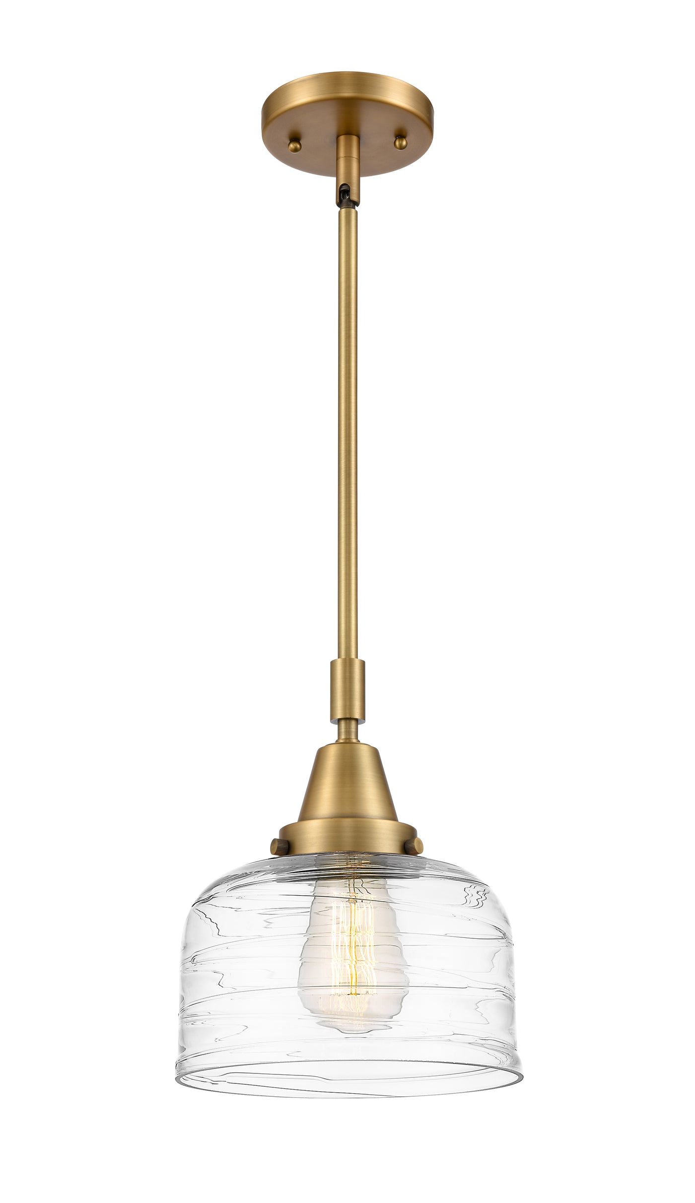 Caden Mini Pendant Antique Brass Glass