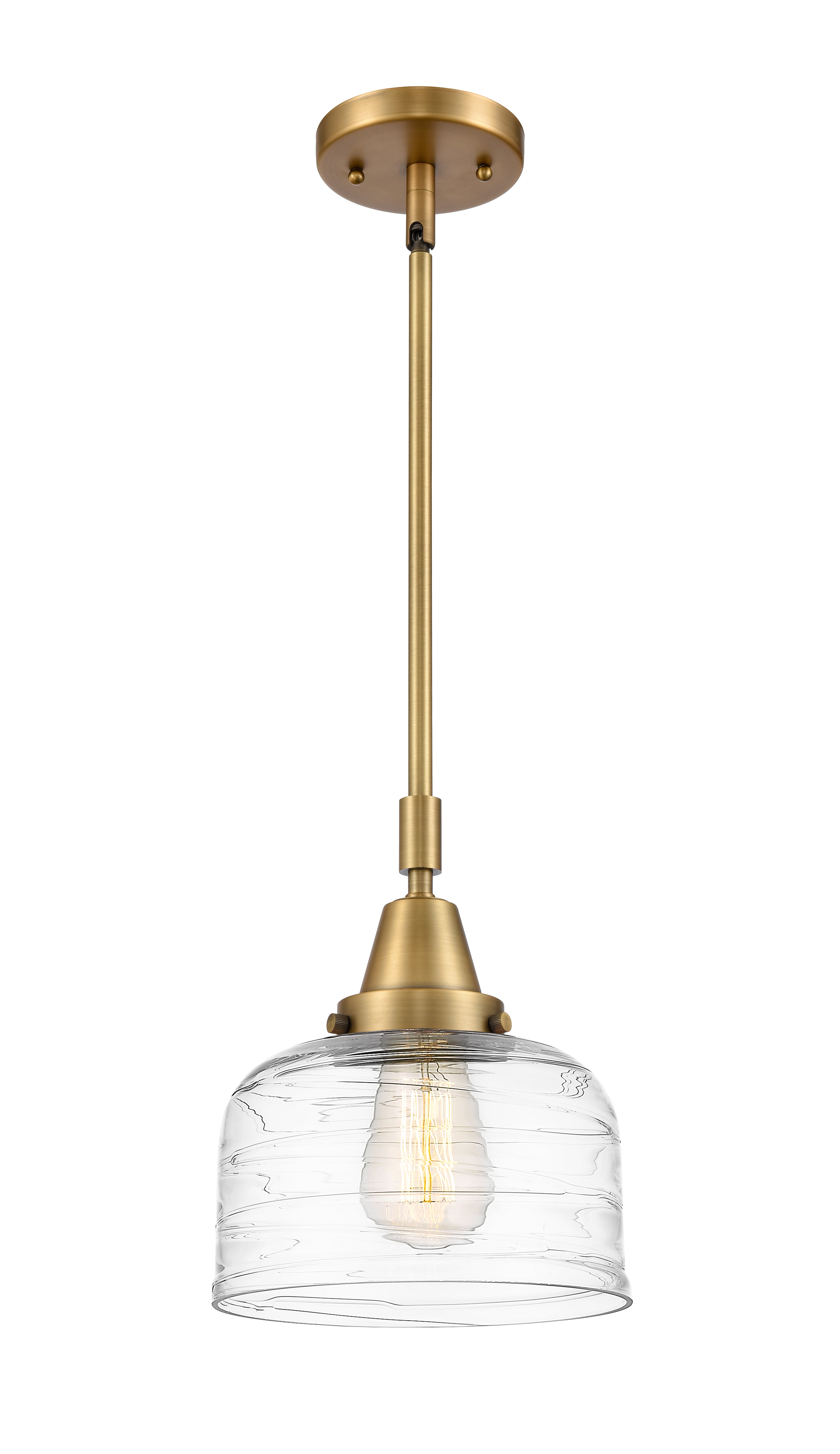 Caden Mini Pendant Antique Brass Glass