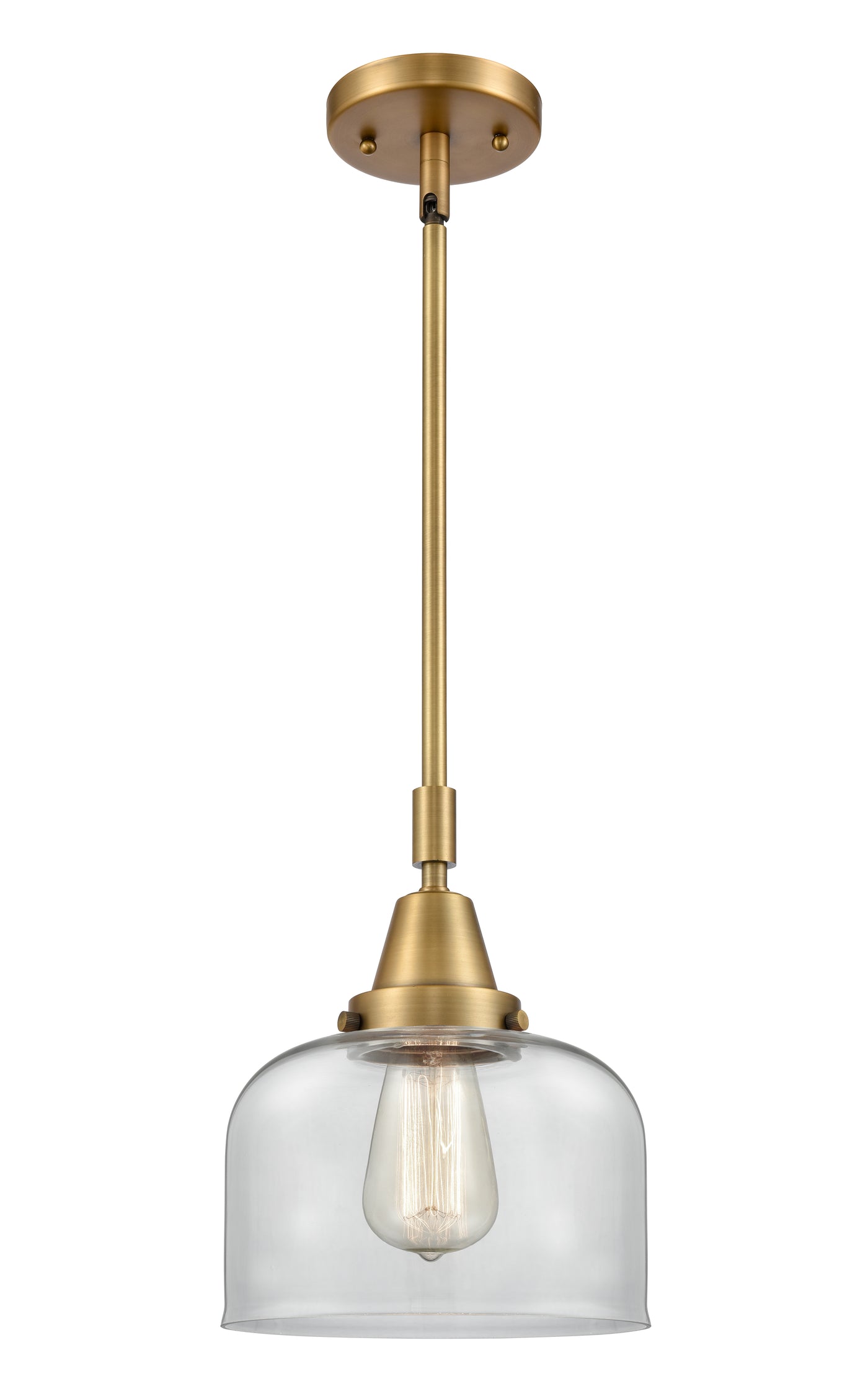 Caden Mini Pendant Antique Brass Glass Steel
