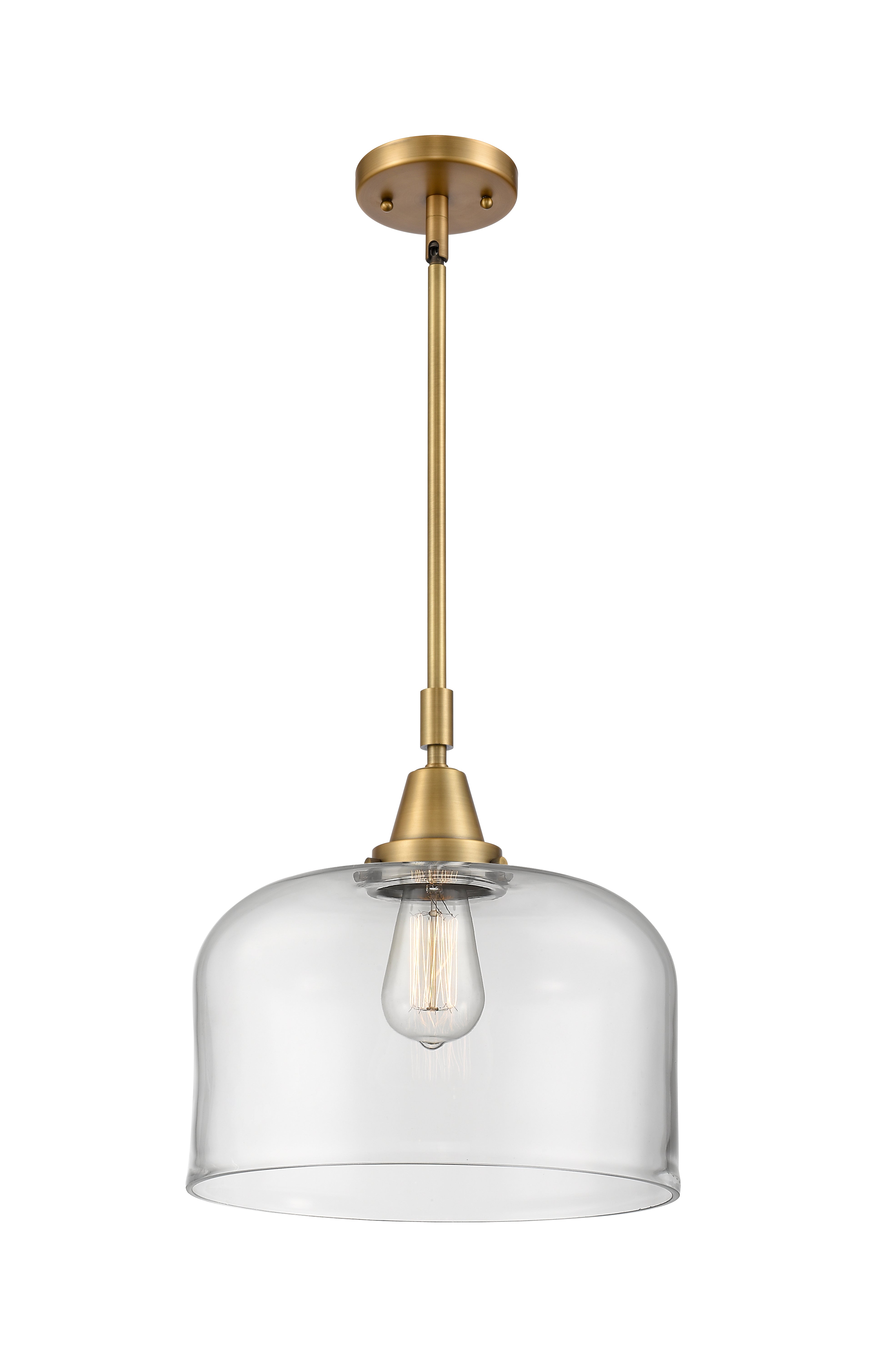 Caden Mini Pendant Antique Brass Glass