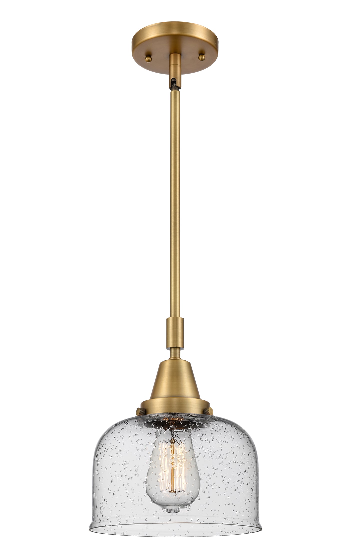 Caden Mini Pendant Antique Brass Glass Steel