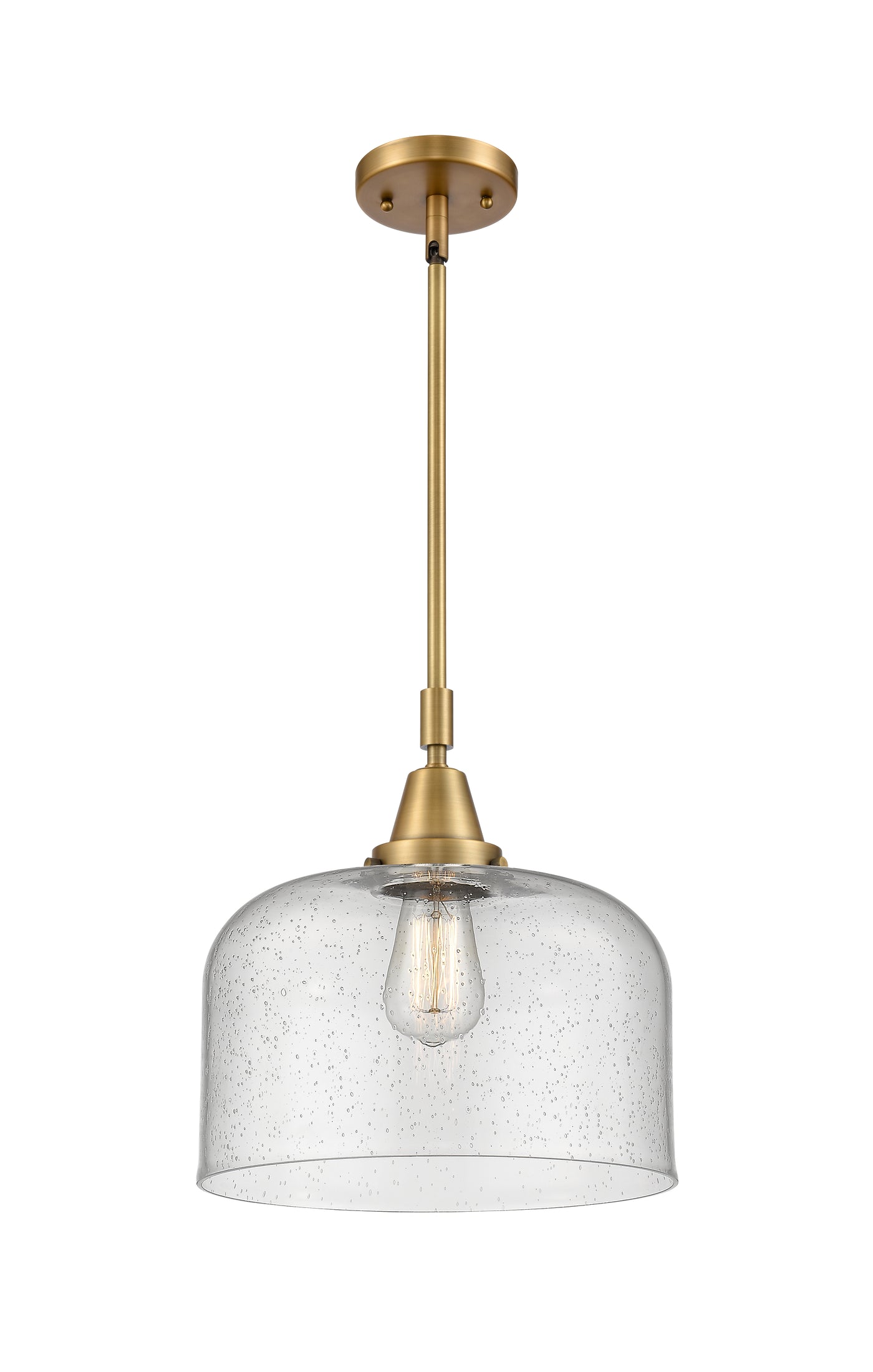Caden Mini Pendant Antique Brass Glass