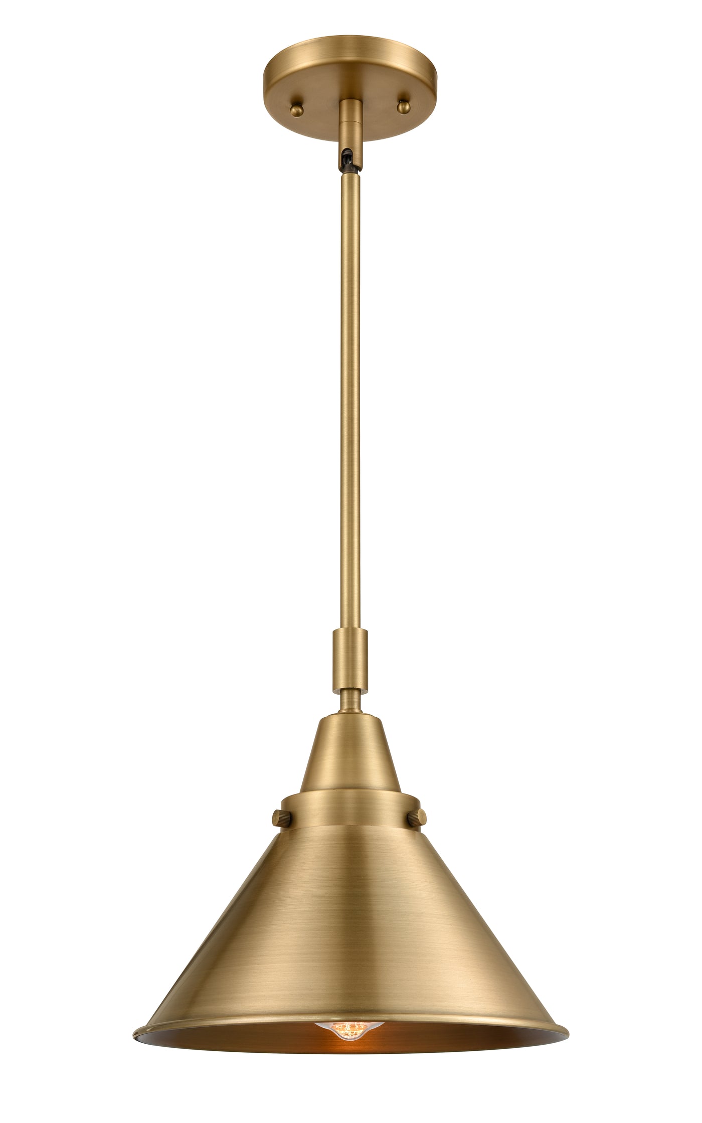Caden Mini Pendant Dimmer Steel Antique Brass