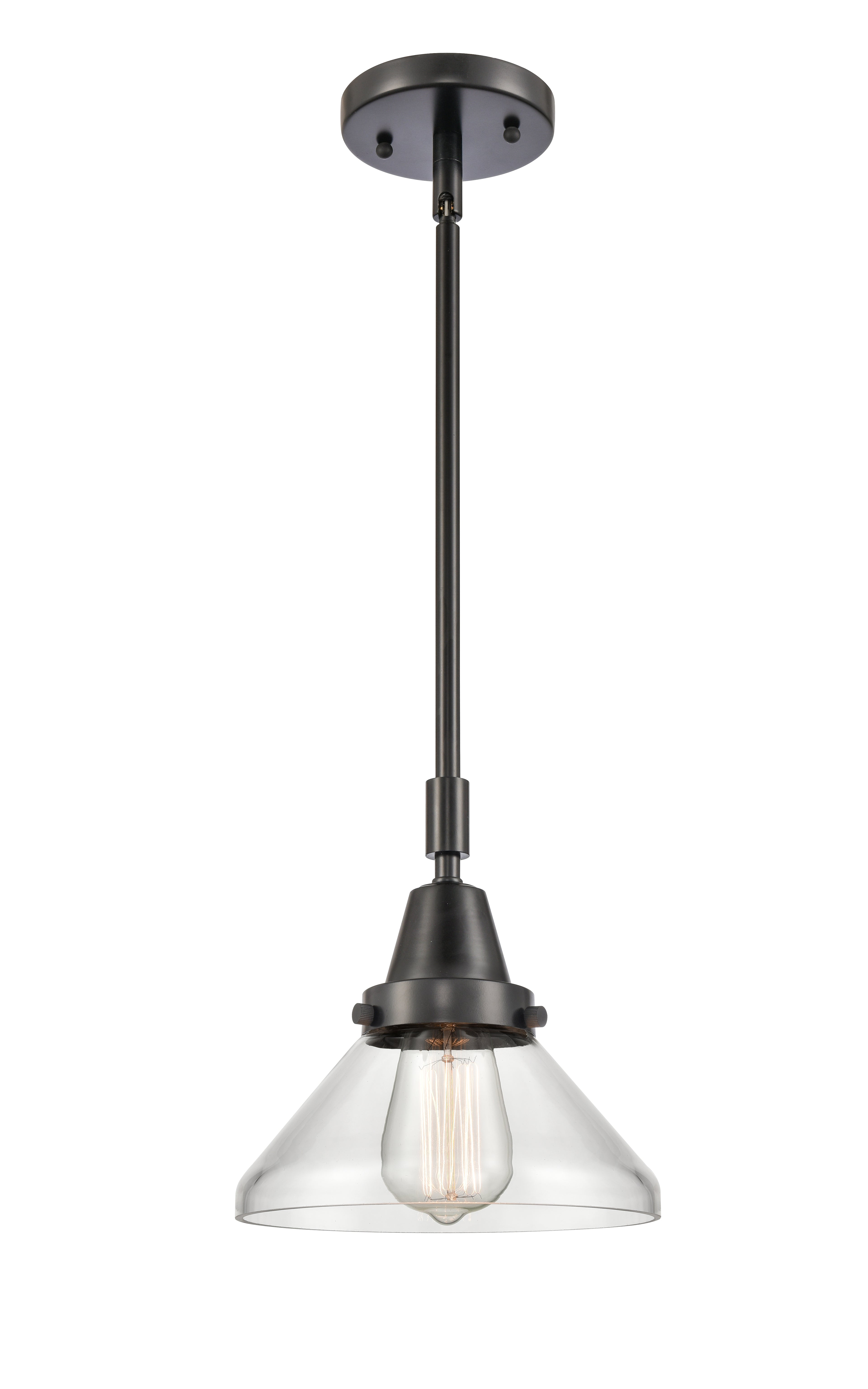Caden Mini Pendant Antique Brass Steel 8 Inch