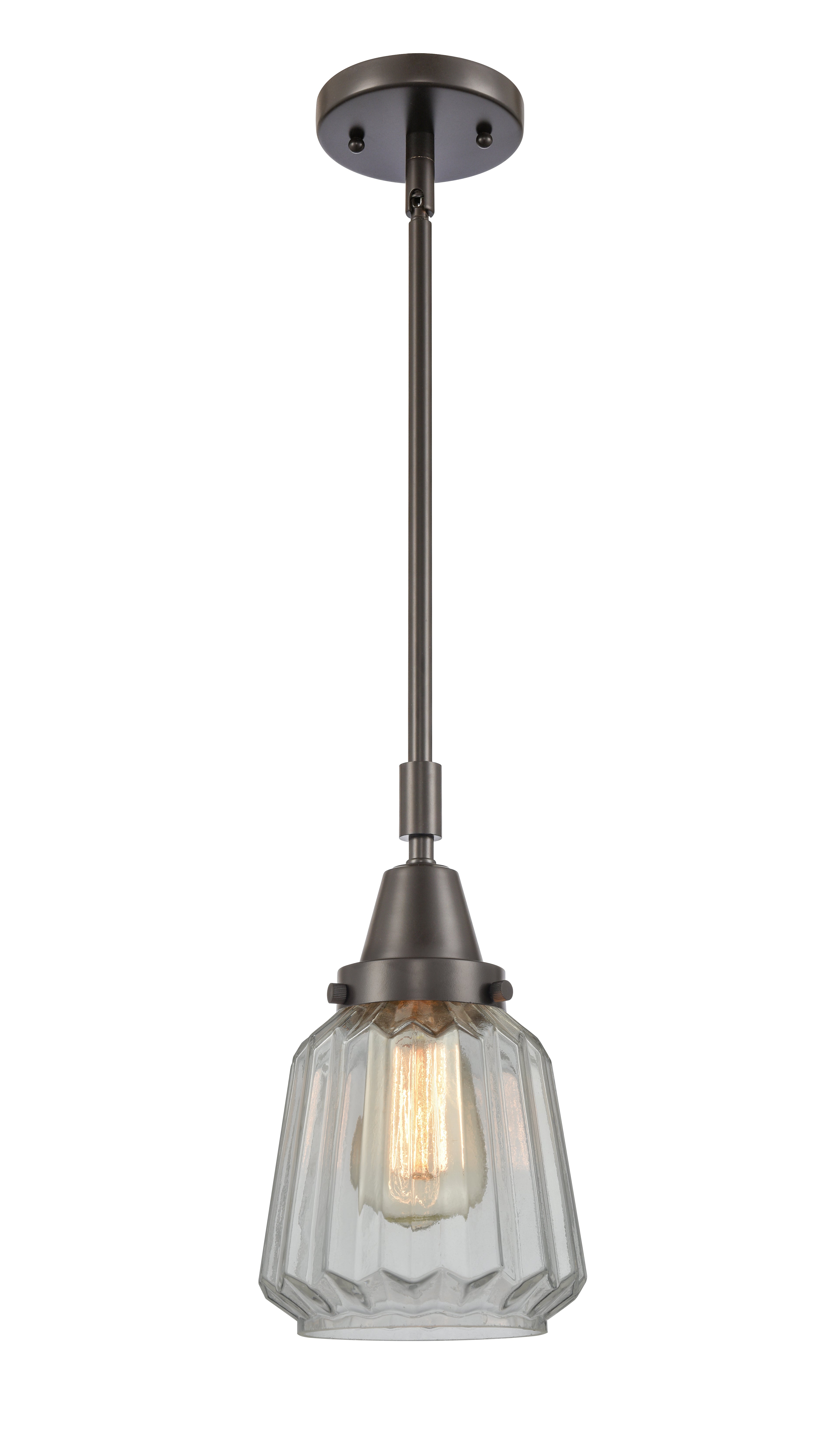 Caden Mini Pendant Antique Brass Glass