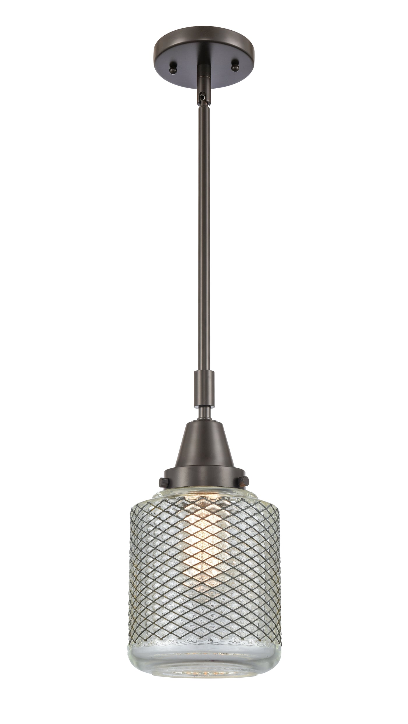 Caden Mini Pendant Antique Brass Glass