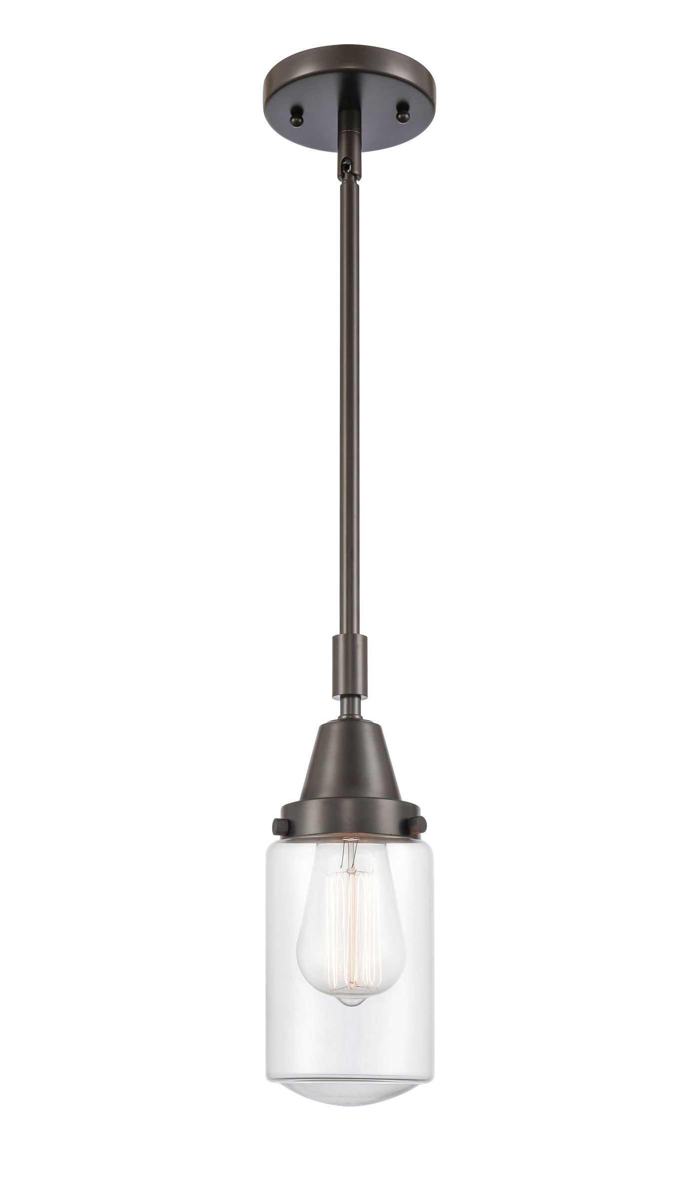 Caden Mini Pendant Antique Brass Glass