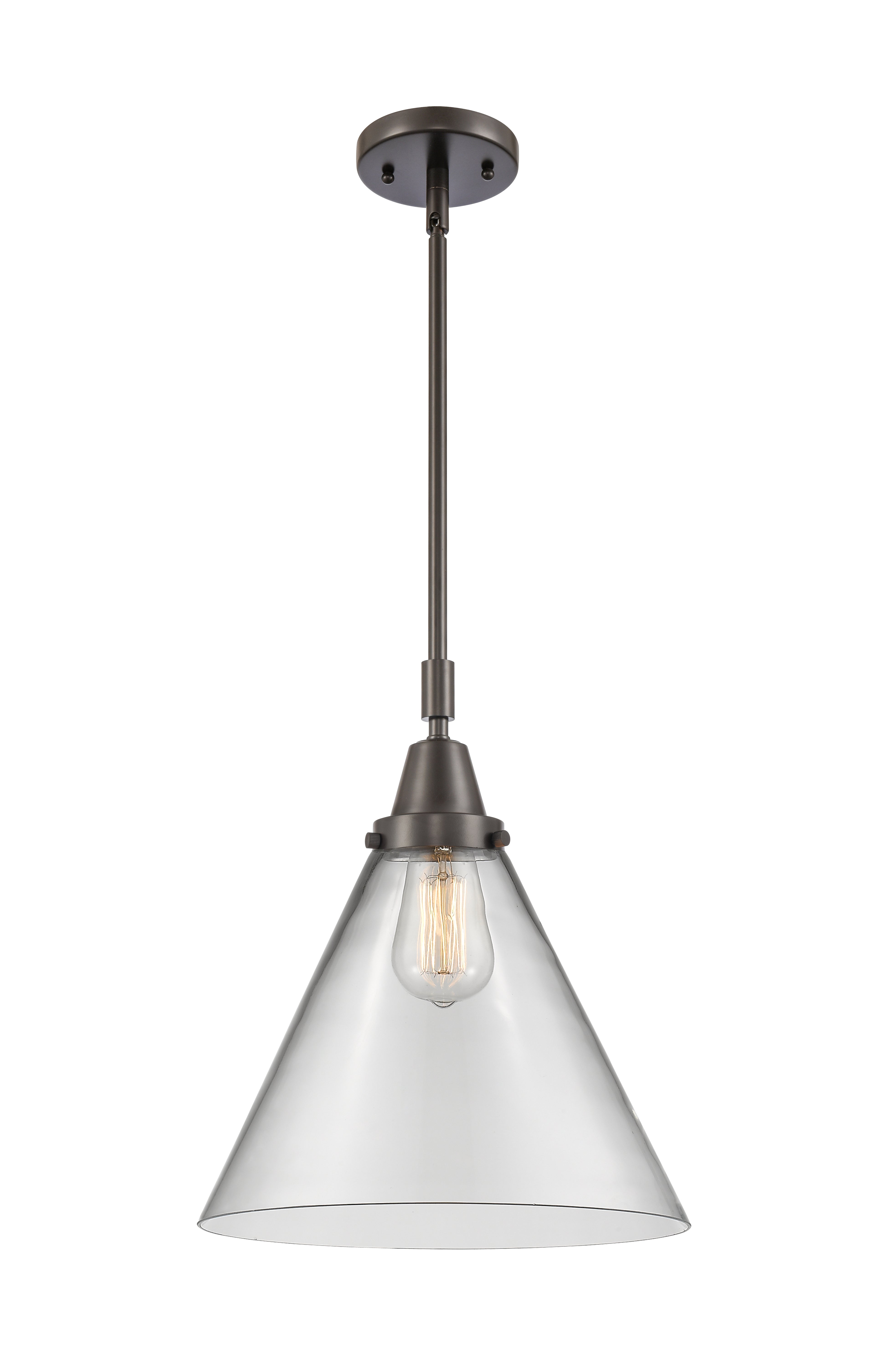 Caden Mini Pendant Antique Brass Glass