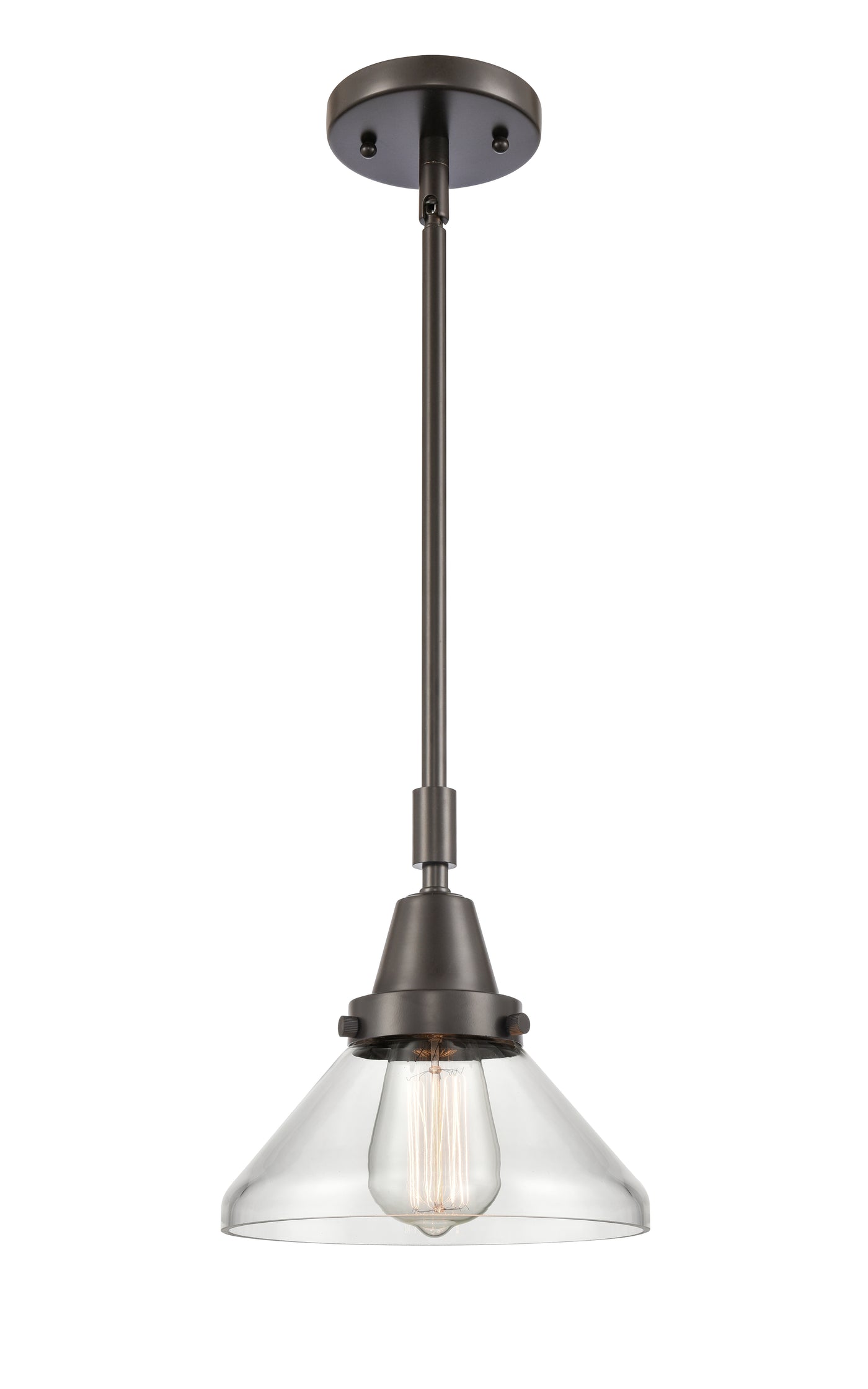 Caden Mini Pendant Antique Brass Steel 8 Inch
