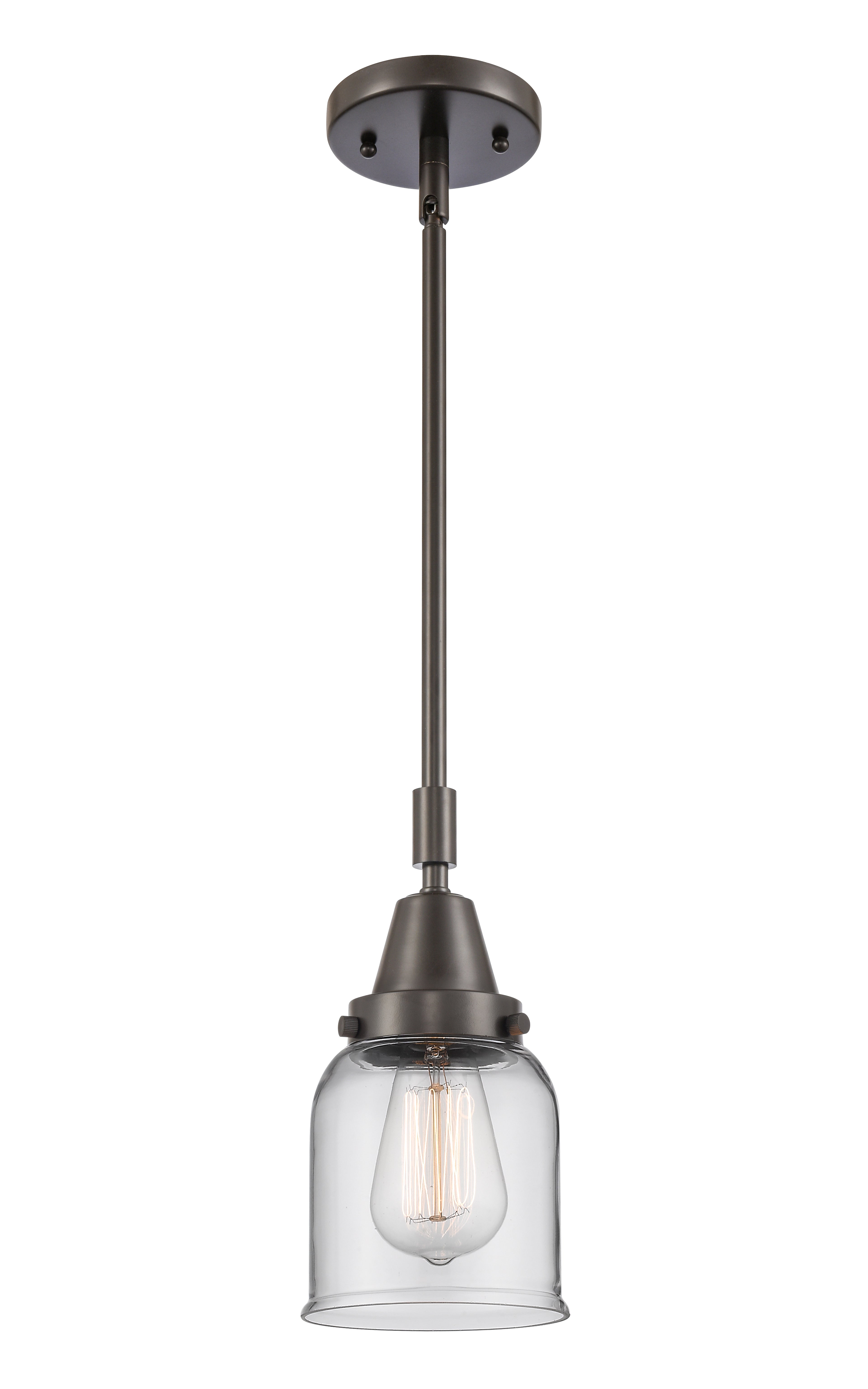 Caden Mini Pendant Antique Brass Glass