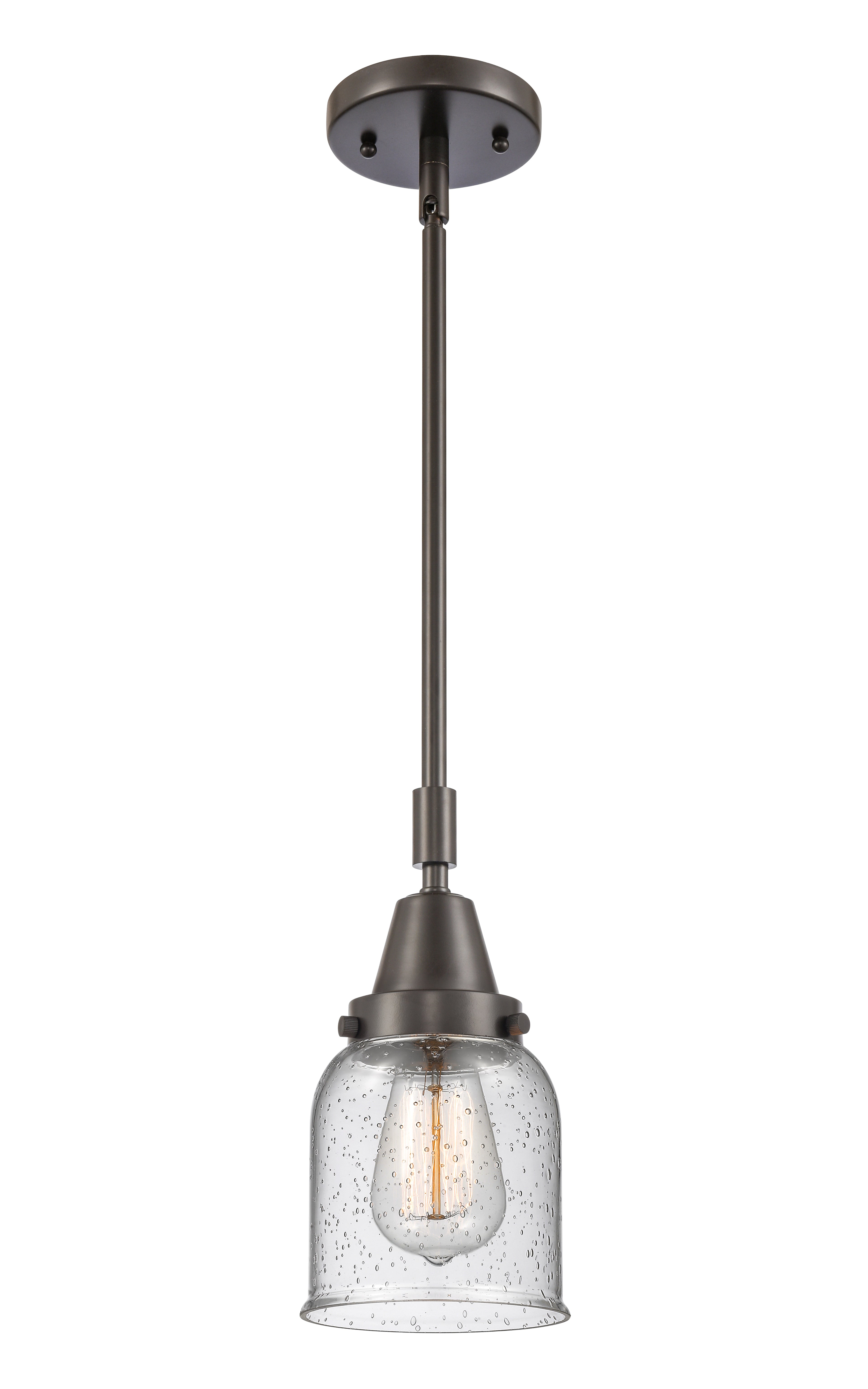 Caden Mini Pendant Antique Brass Glass