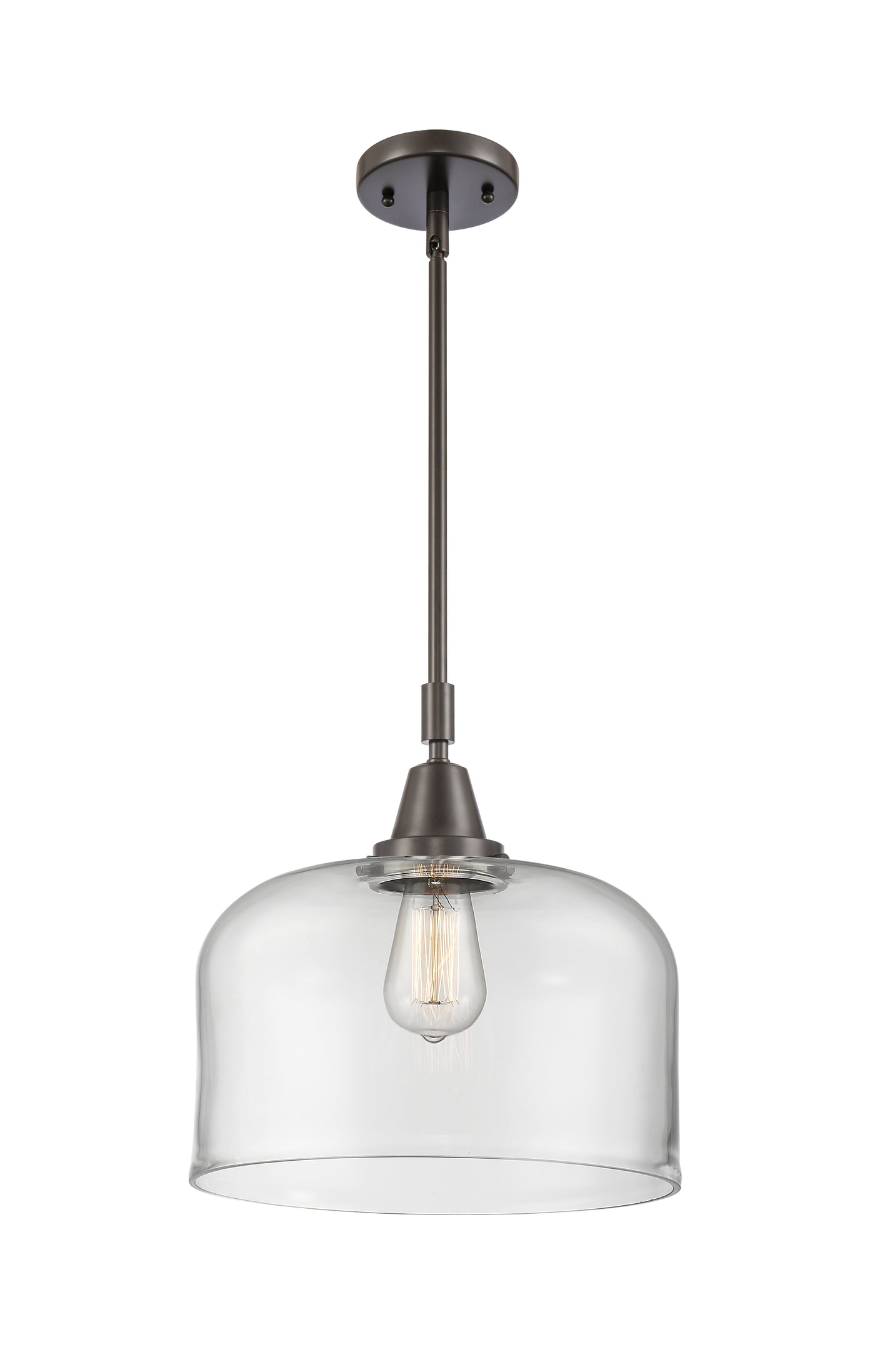 Caden Mini Pendant Antique Brass Glass