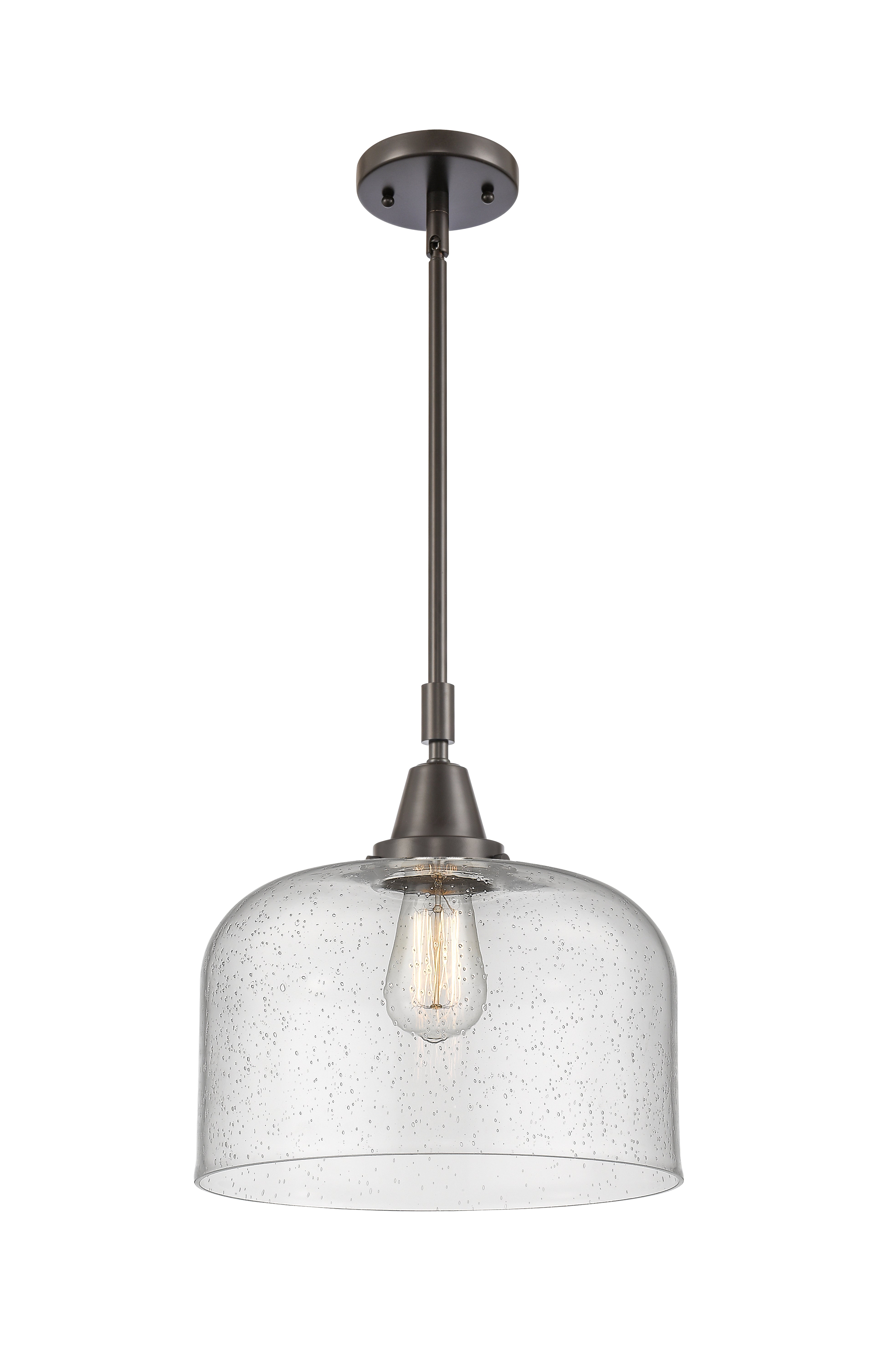 Caden Mini Pendant Antique Brass Glass