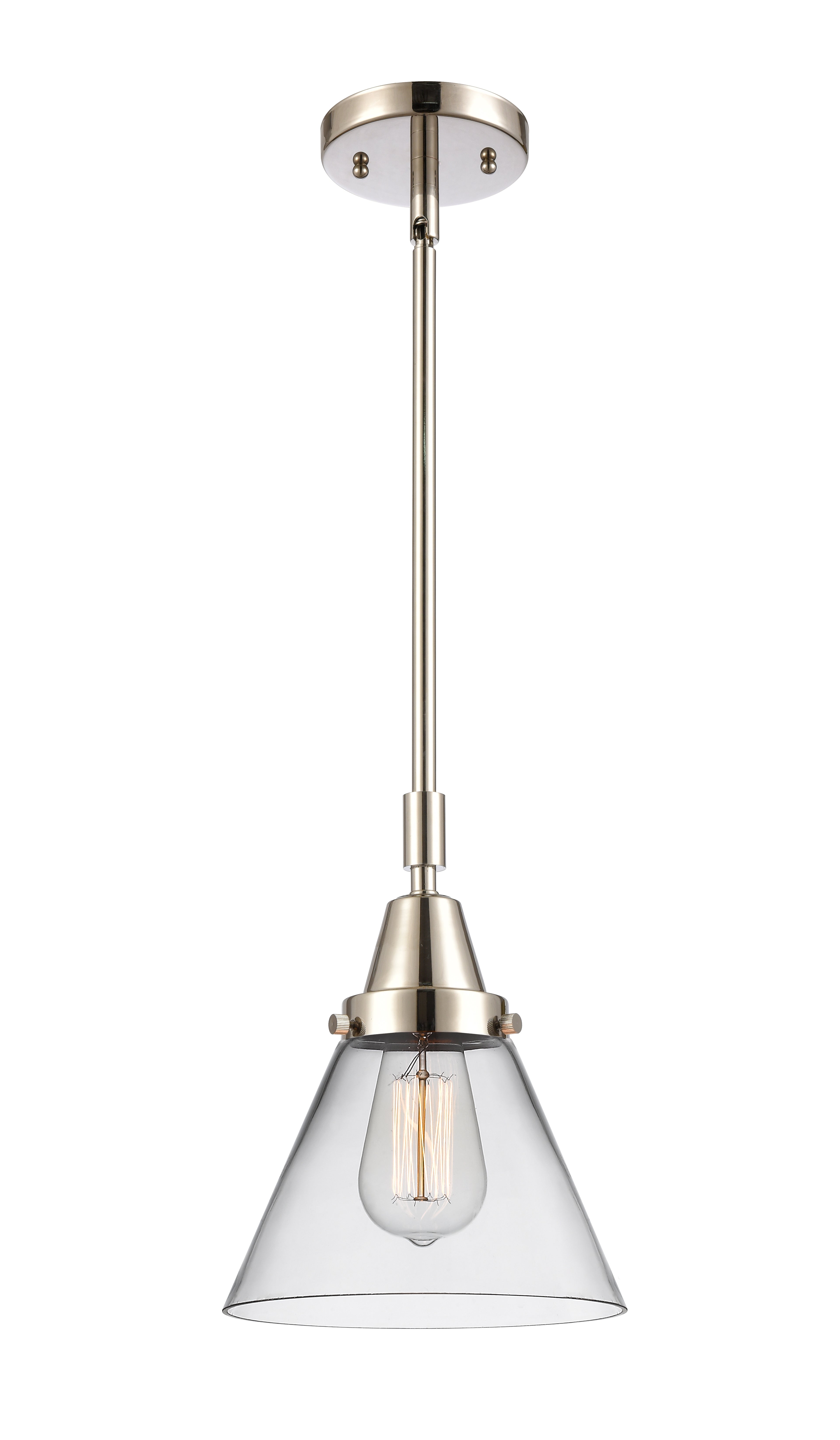 Caden Mini Pendant Antique Brass Glass