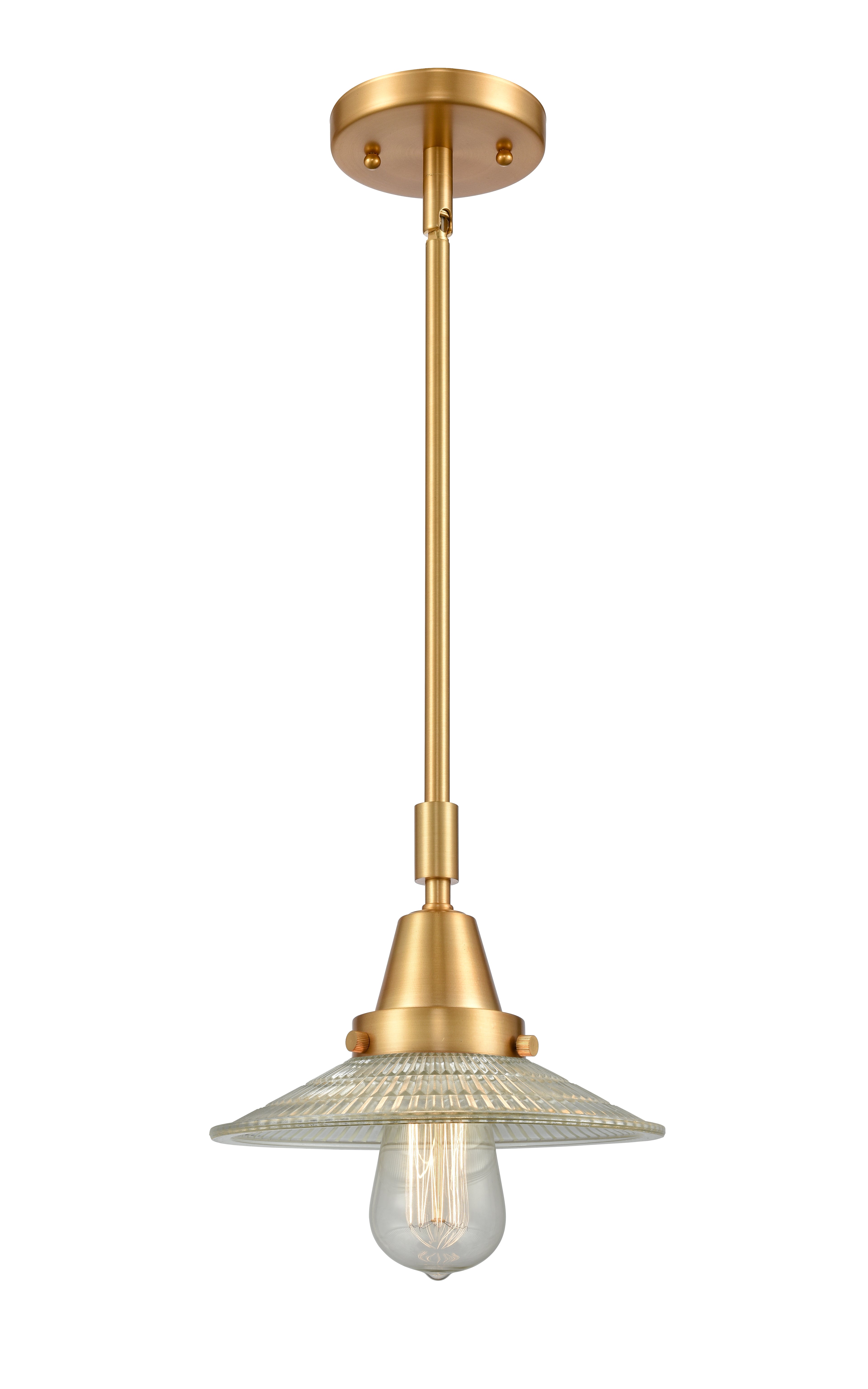 Caden Mini Pendant Antique Brass Glass