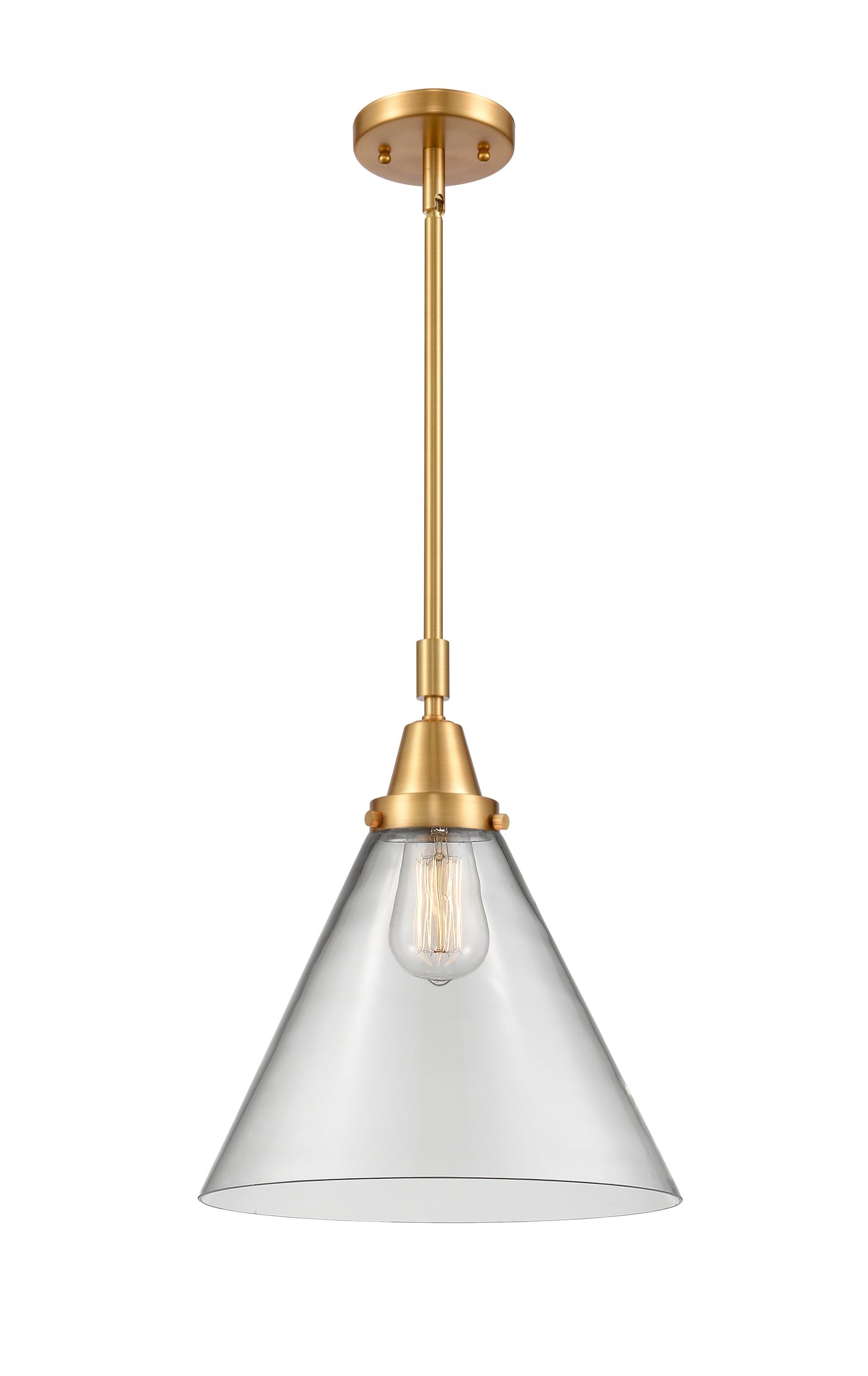 Caden Mini Pendant Antique Brass Glass