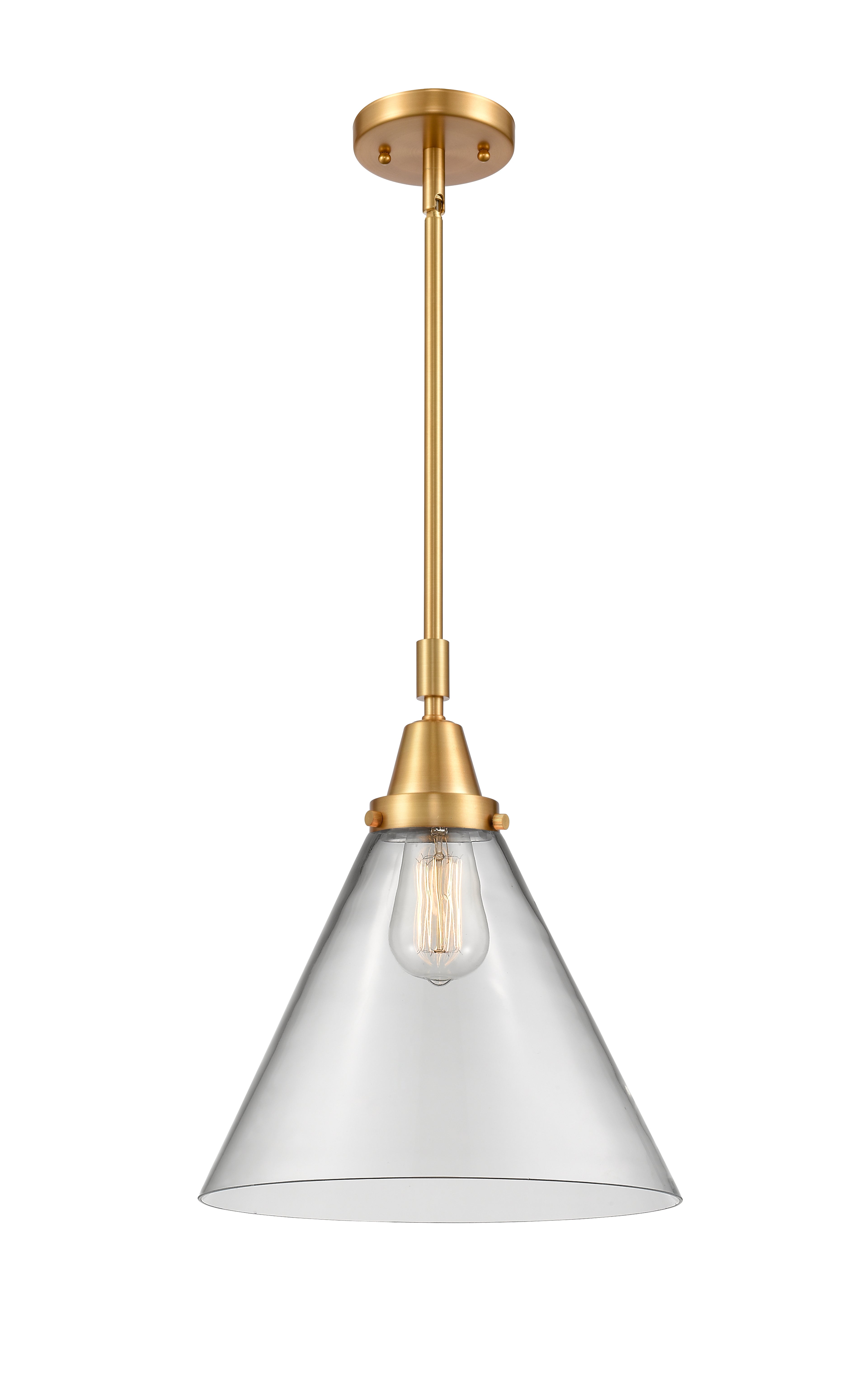 Caden Mini Pendant Antique Brass Glass